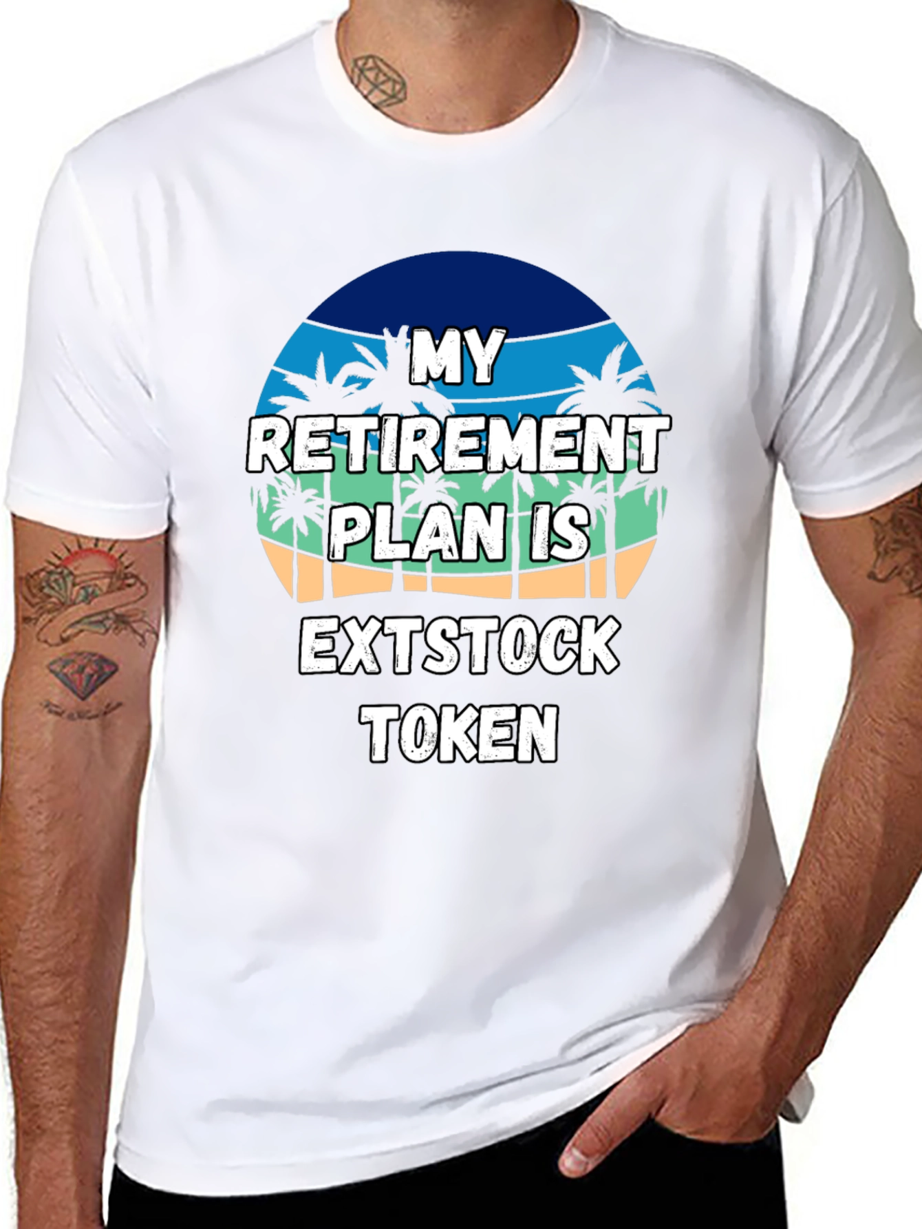 My Retirement Plan EXTSTOCK TOKEN Black T-Shirt