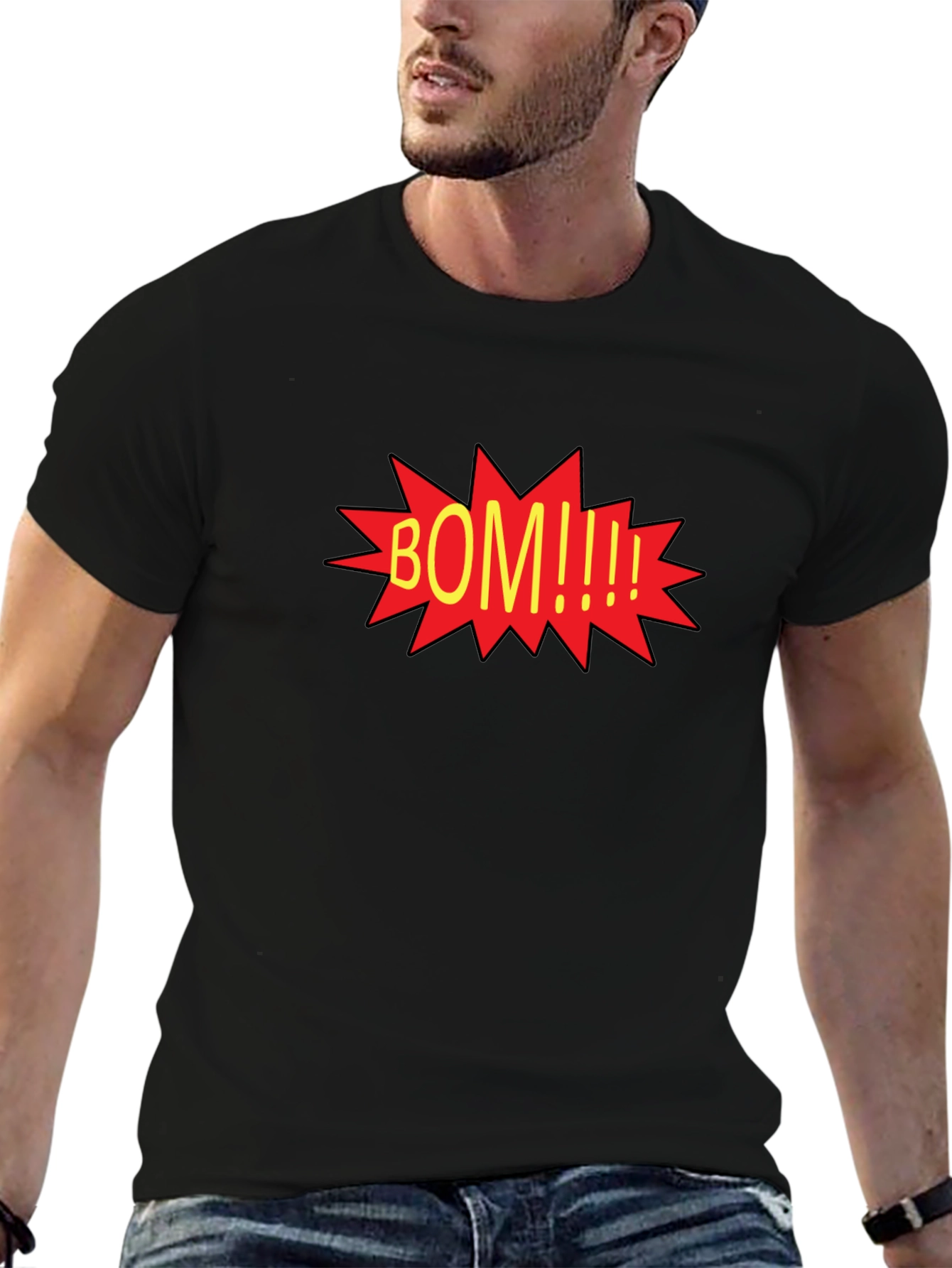 BOM Comic Pop Art Graphic Tee - Black