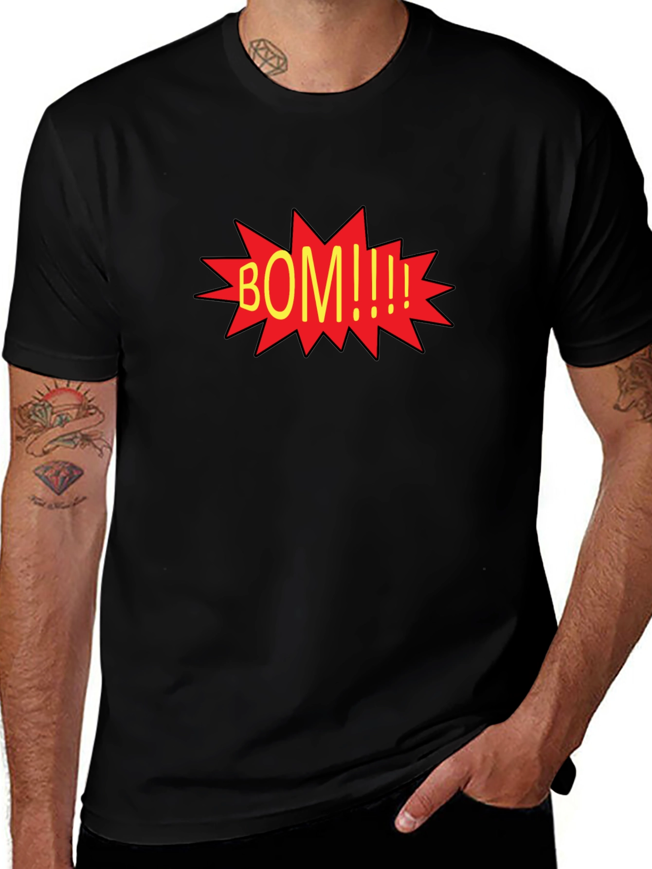 BOM Comic Pop Art Graphic Tee - Black