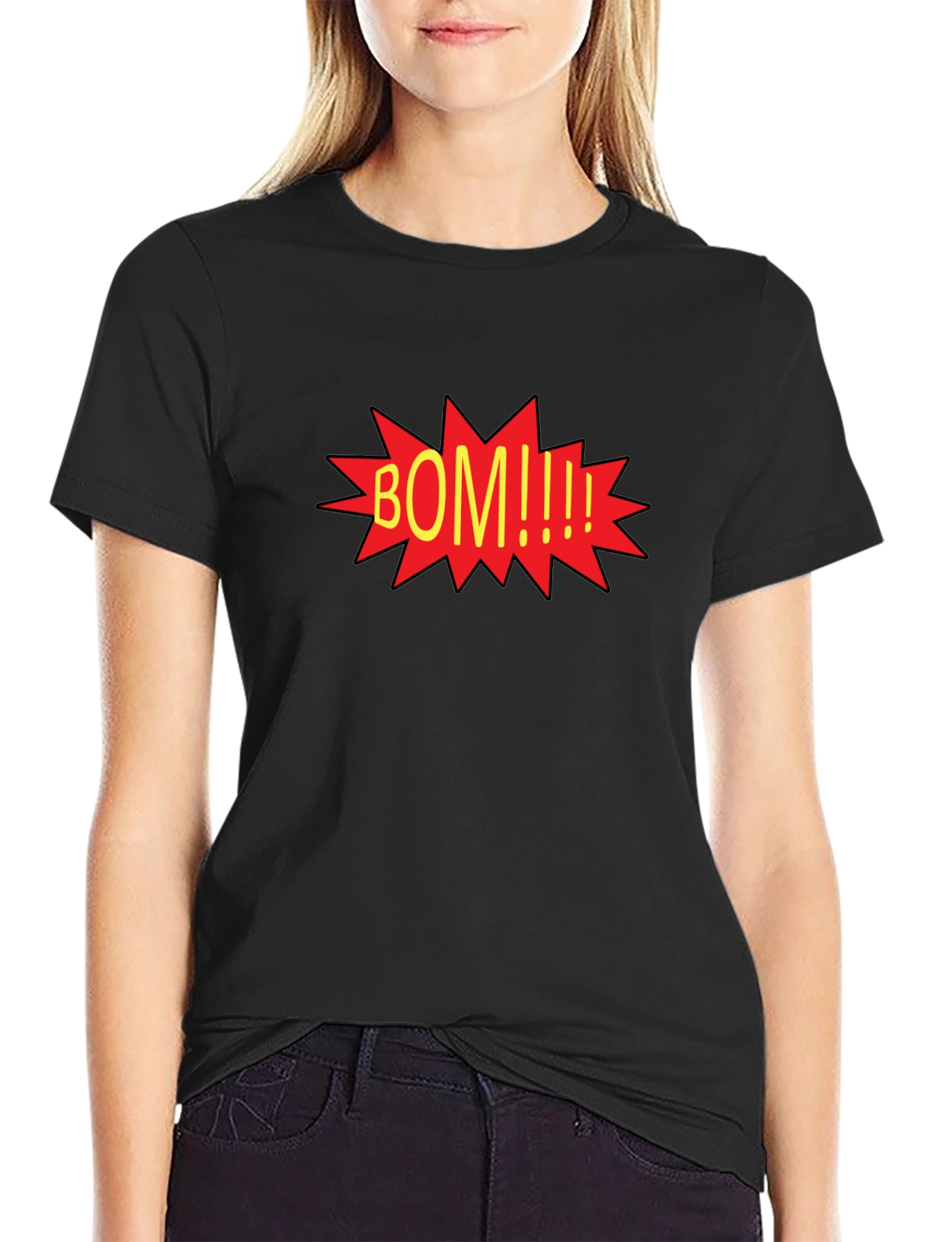 BOM Comic Pop Art Graphic Tee - Black