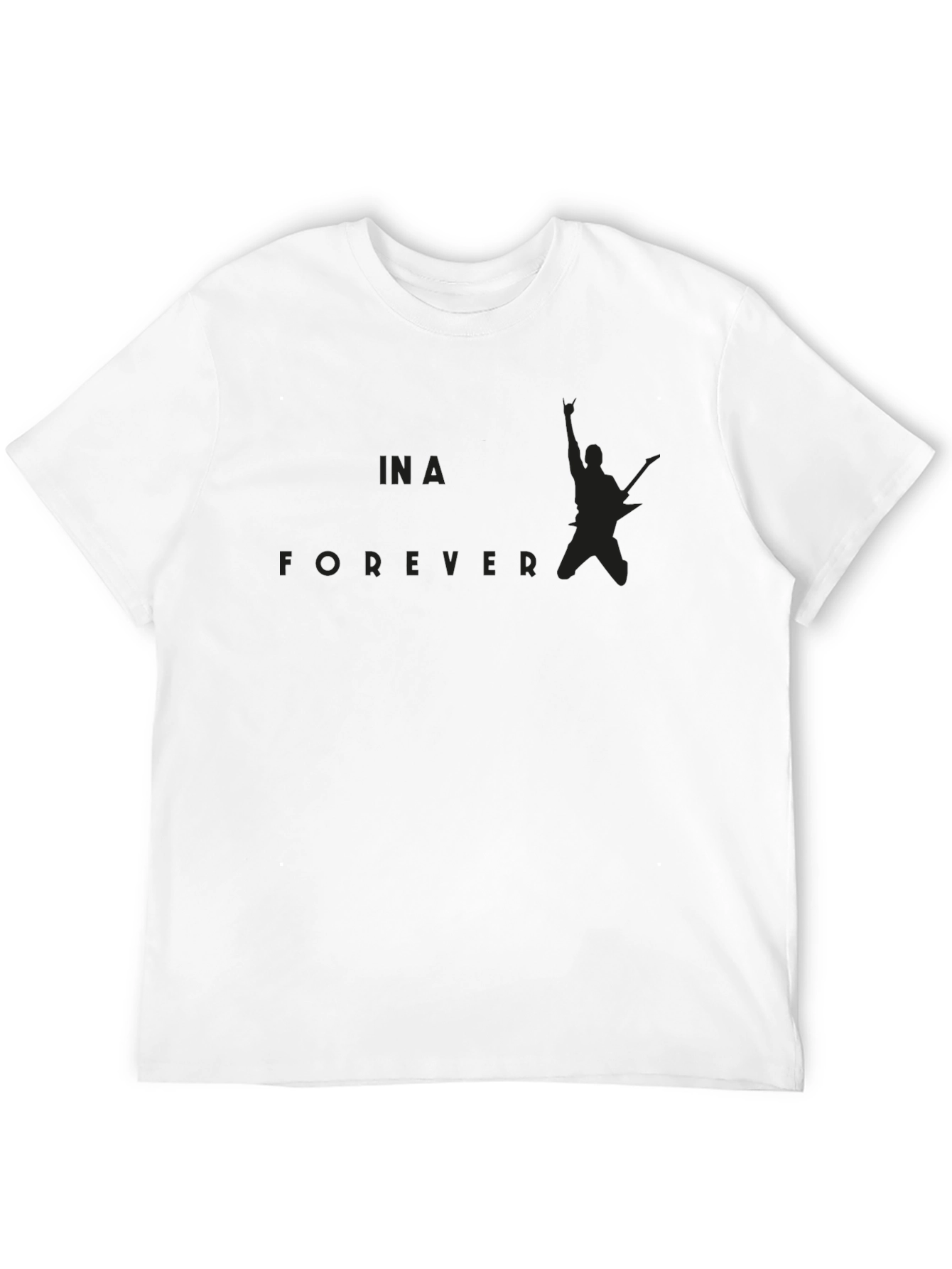 Forever Rock Star T-Shirt - Black Cotton Tee