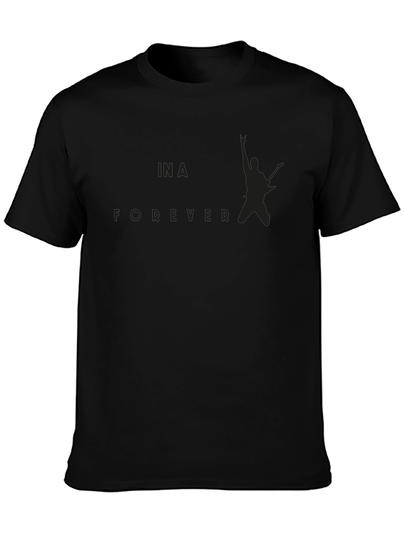 Forever Rock Star T-Shirt - Black Cotton Tee