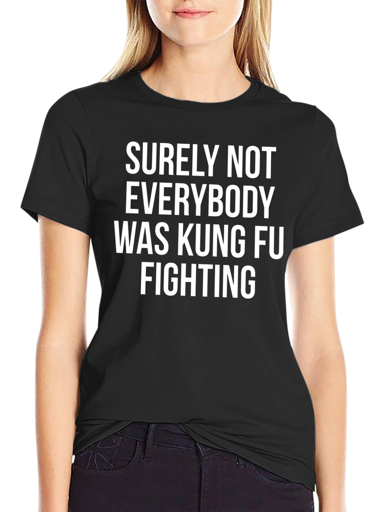 Kung Fu Fighting Graphic Tee - Black