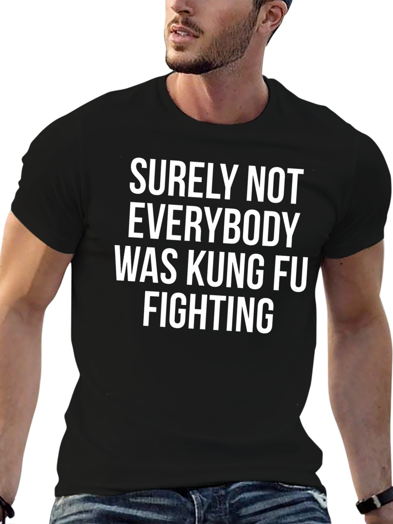 Kung Fu Fighting Graphic Tee - Black