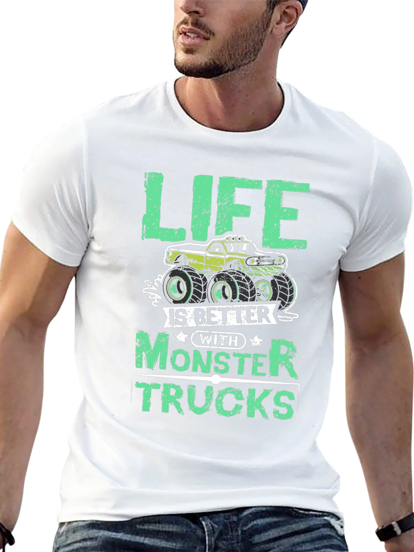 Life Is Better With Monster Trucks Graphic Tee