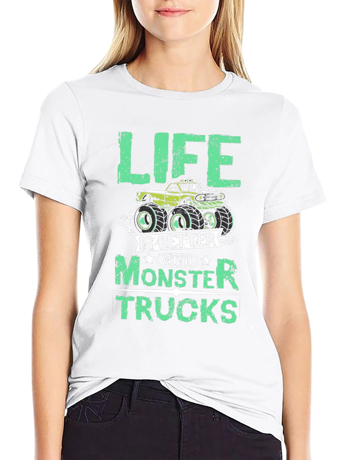 Life Is Better With Monster Trucks Graphic Tee