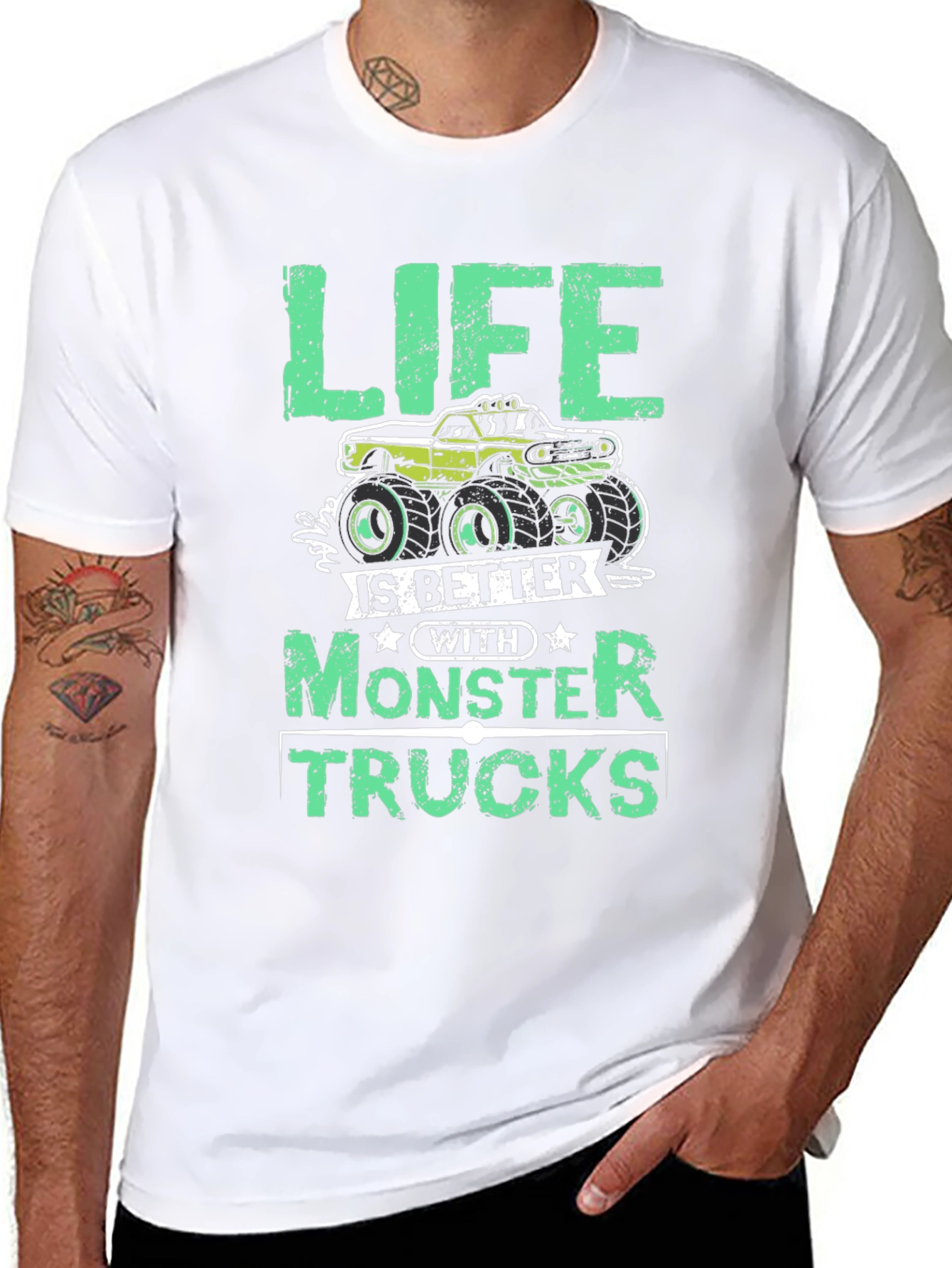 Life Is Better With Monster Trucks Graphic Tee