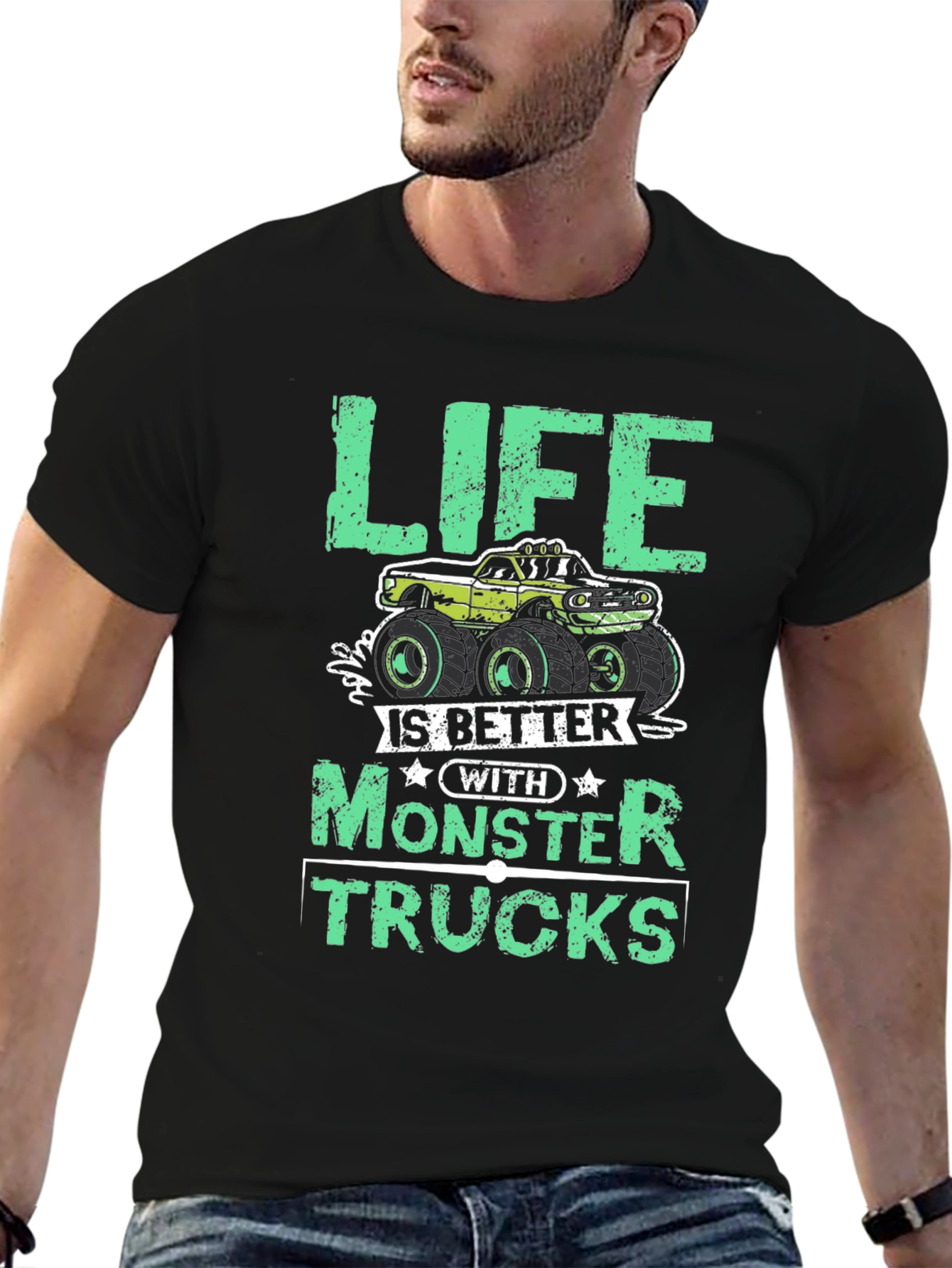 Life Is Better With Monster Trucks Graphic Tee