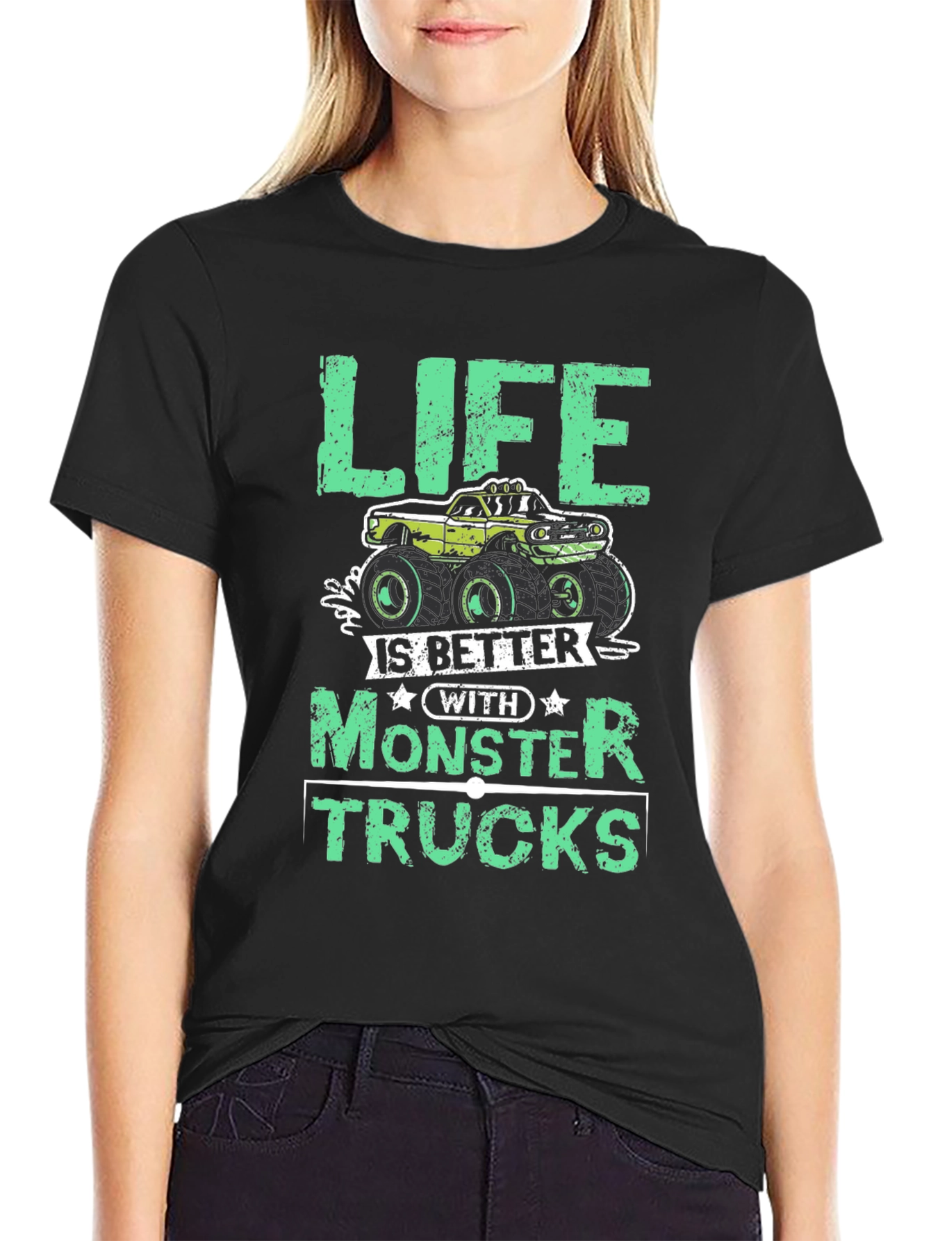 Life Is Better With Monster Trucks Graphic Tee