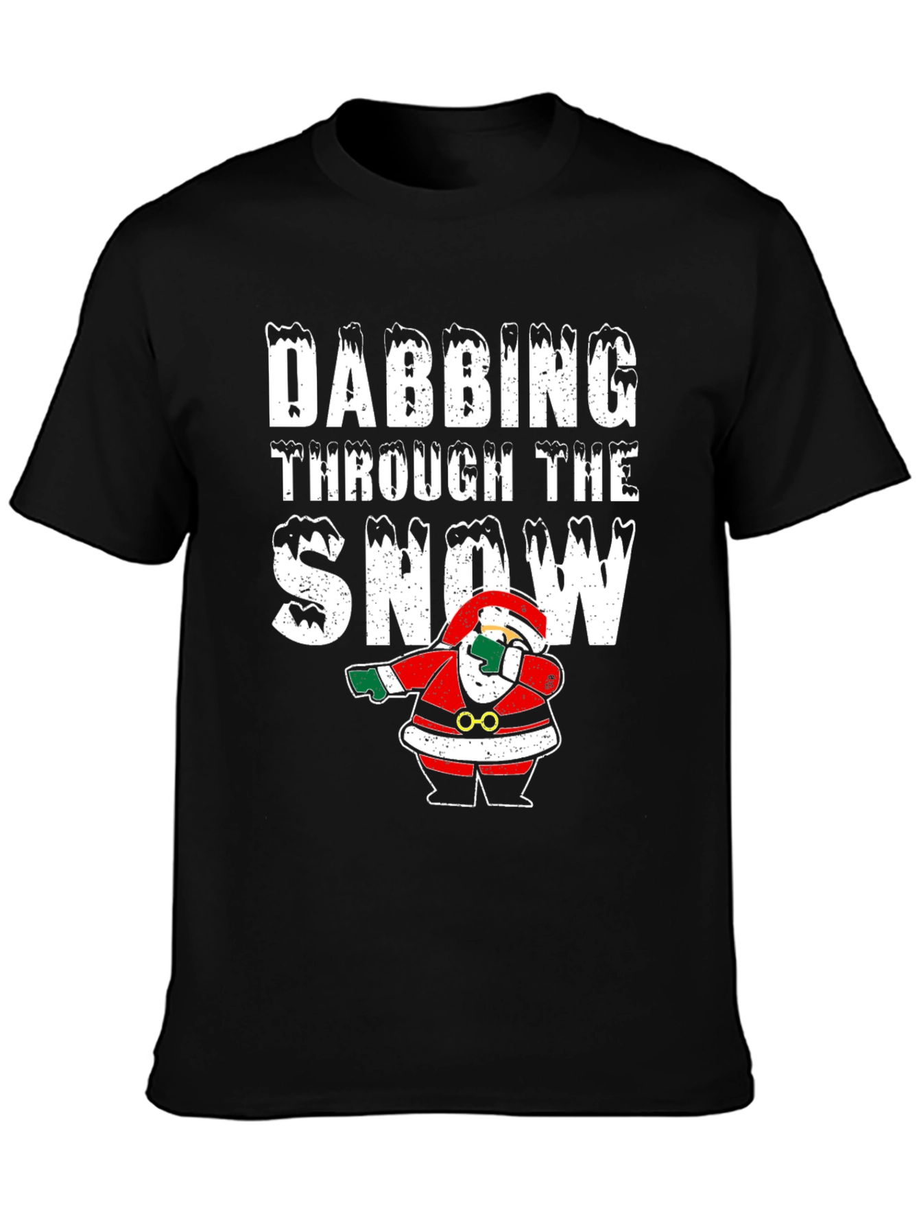 Dabbing Through the Snow Christmas T-Shirt