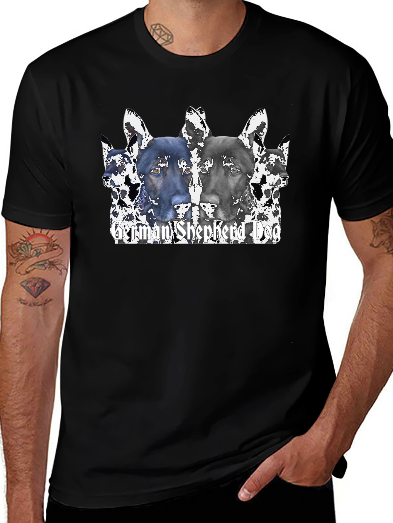 German Shepherd Dog Graphic T-Shirt