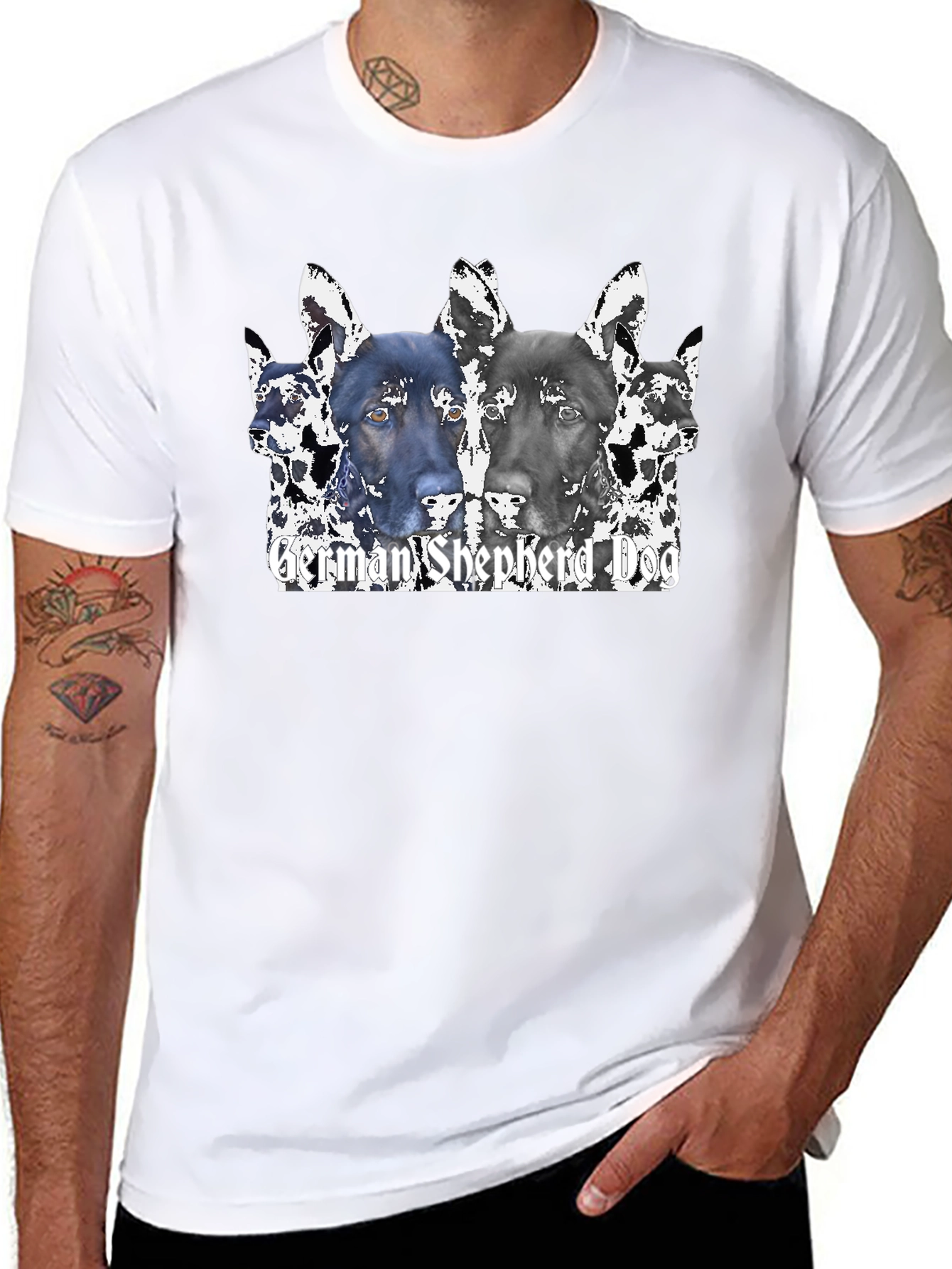 German Shepherd Dog Graphic T-Shirt