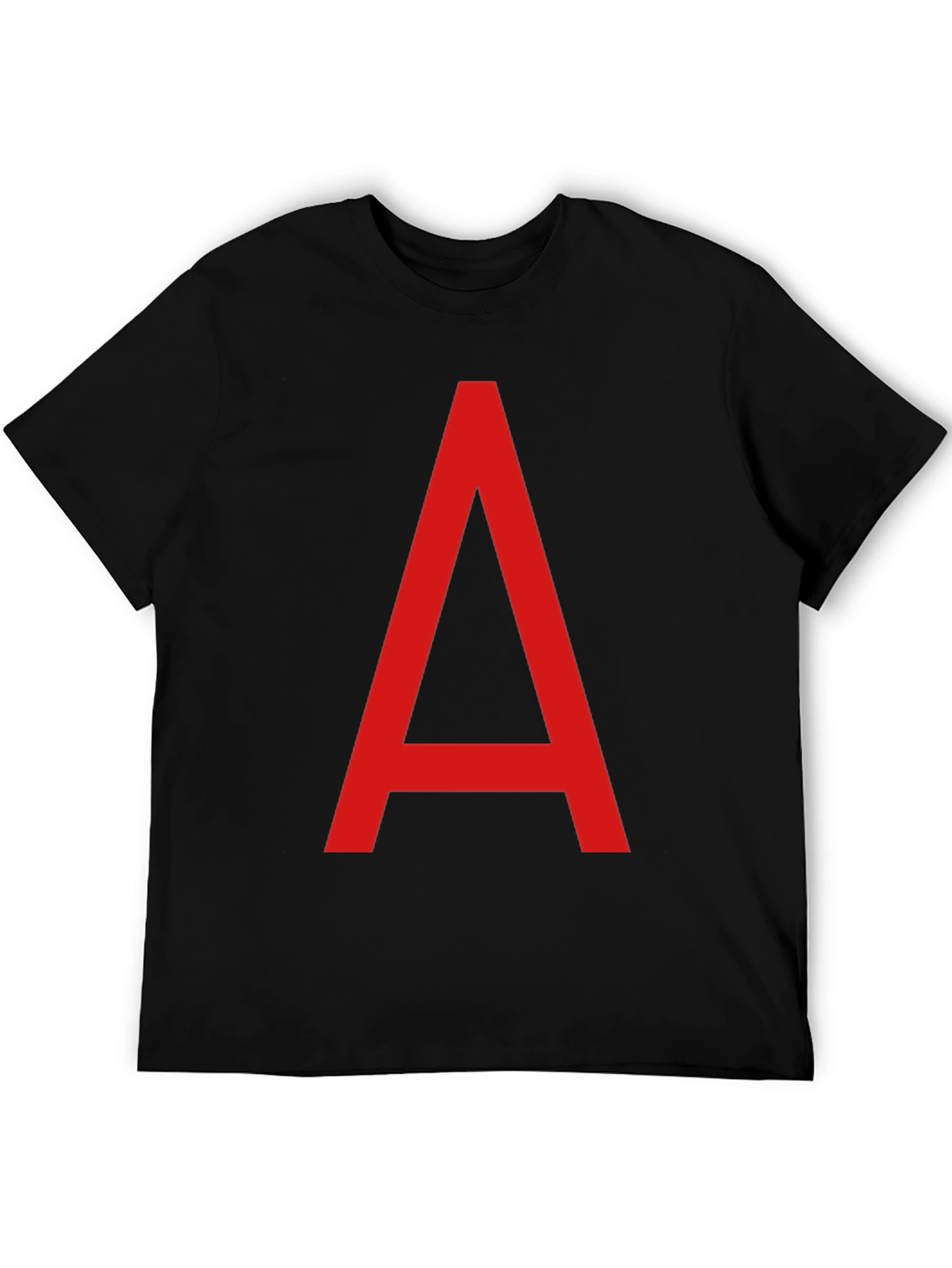 Bold Letter Tee - Classic Crew Neck T-Shirt