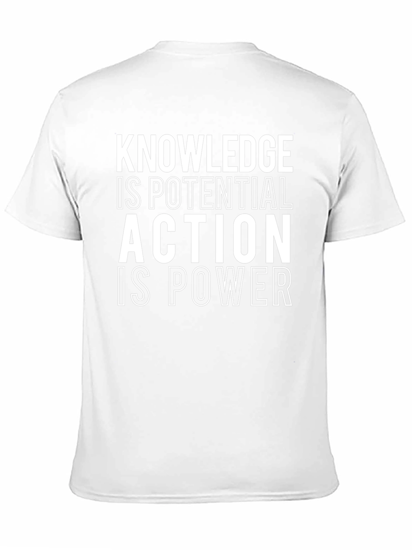 Knowledge is Power Black Graphic T-Shirt