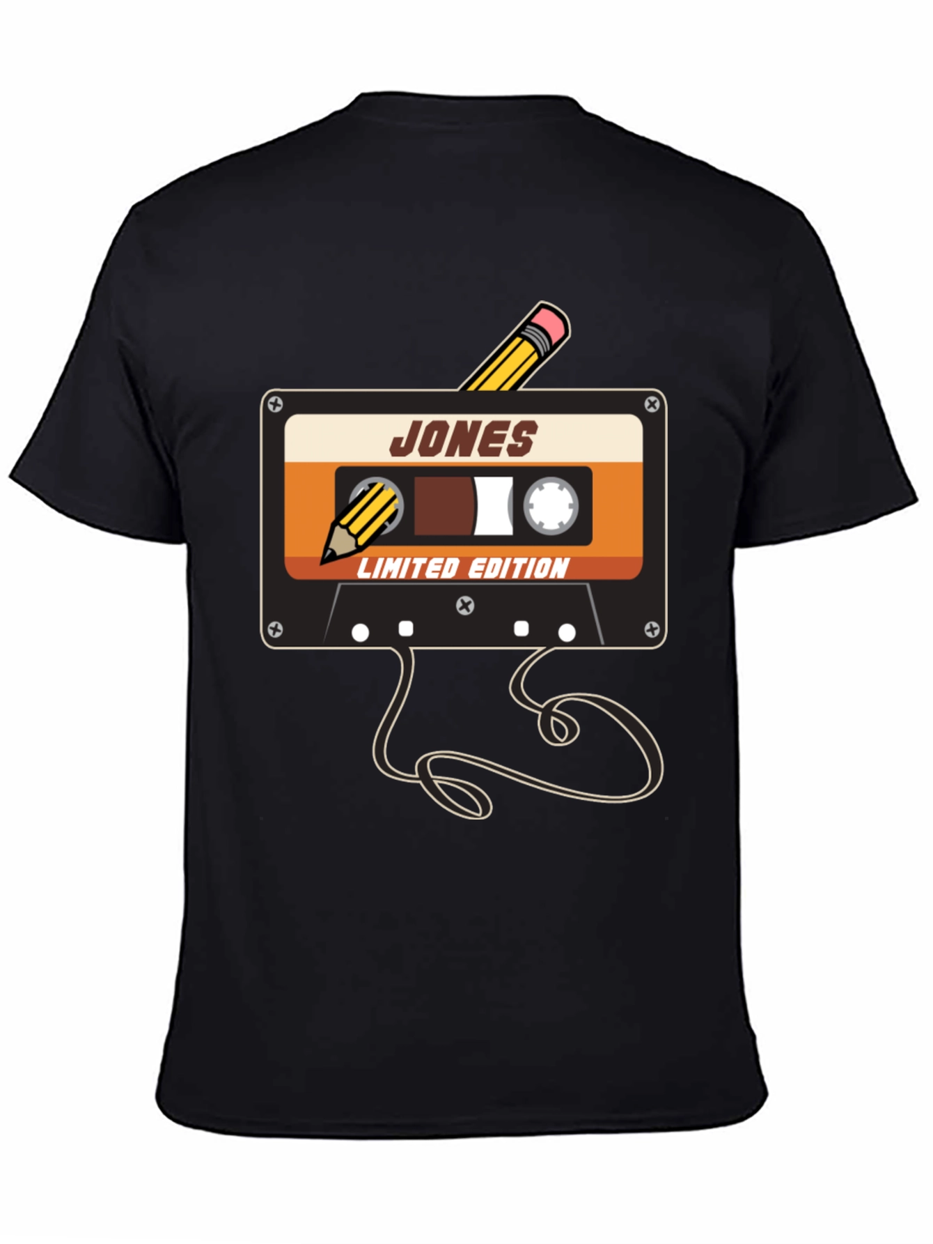 Retro Cassette Tape Pencil T-Shirt