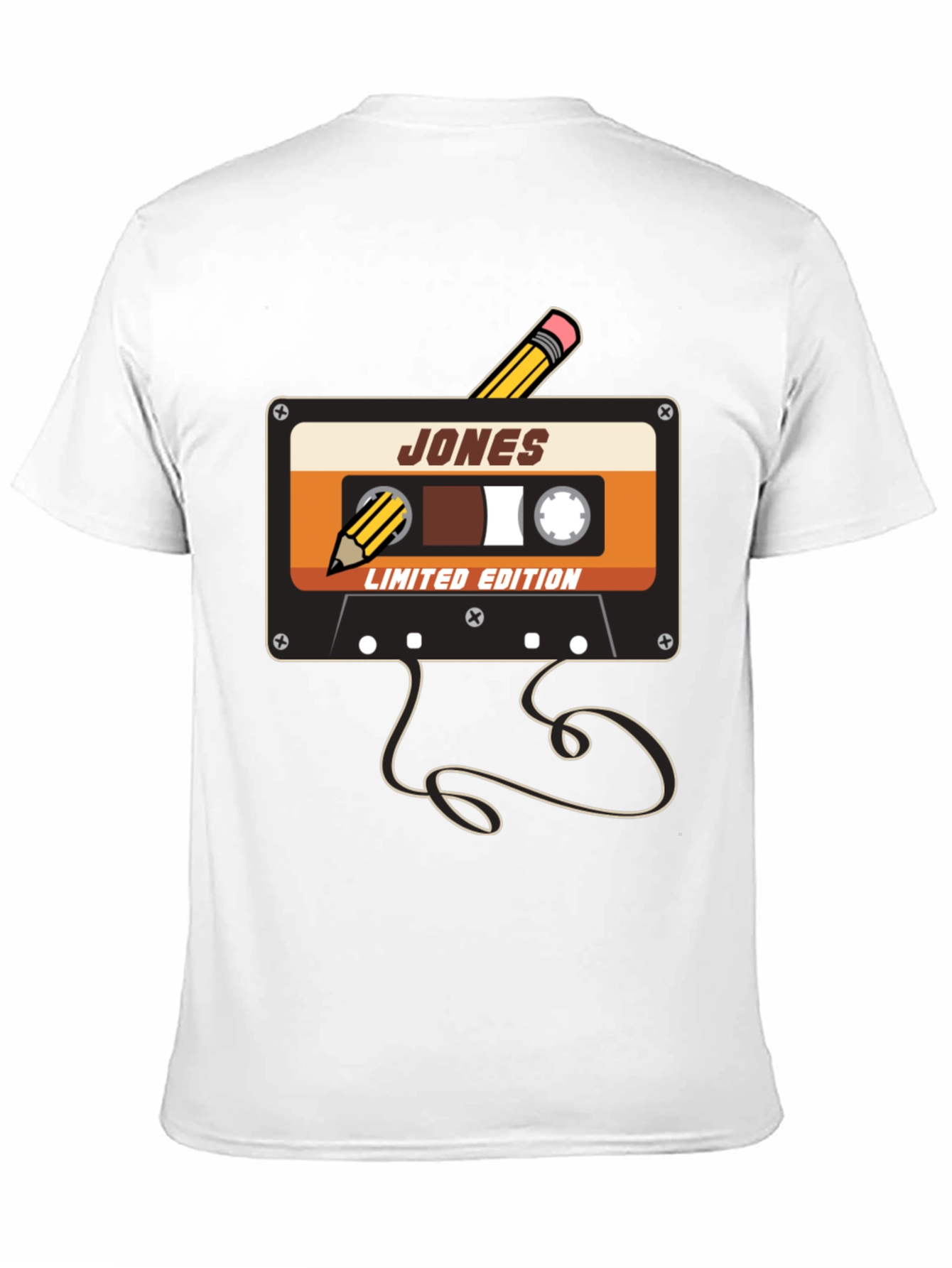 Retro Cassette Tape Pencil T-Shirt
