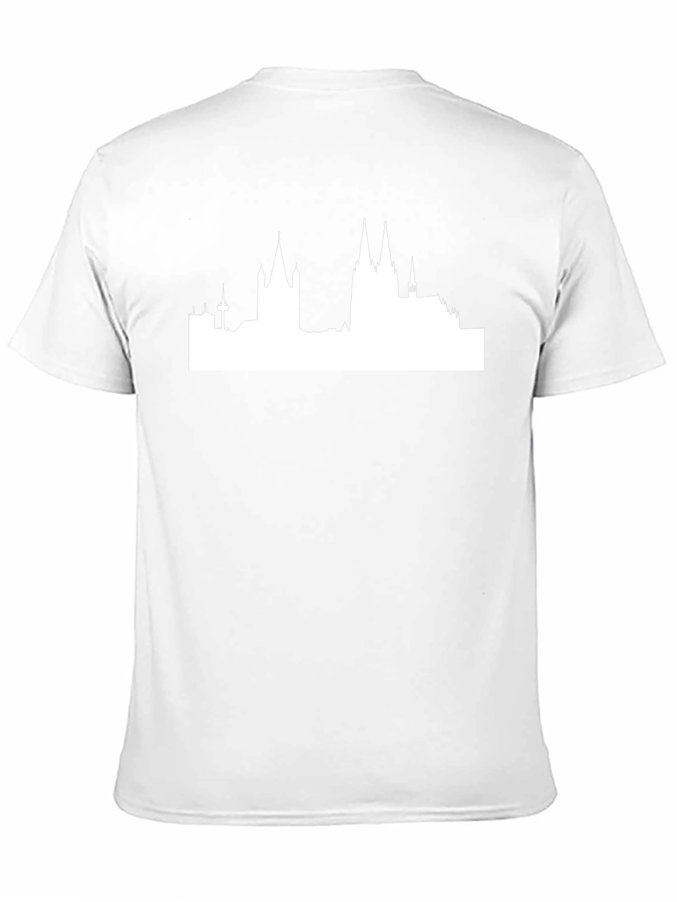 Cityscape Graphic Tee - Black Crewneck T-Shirt