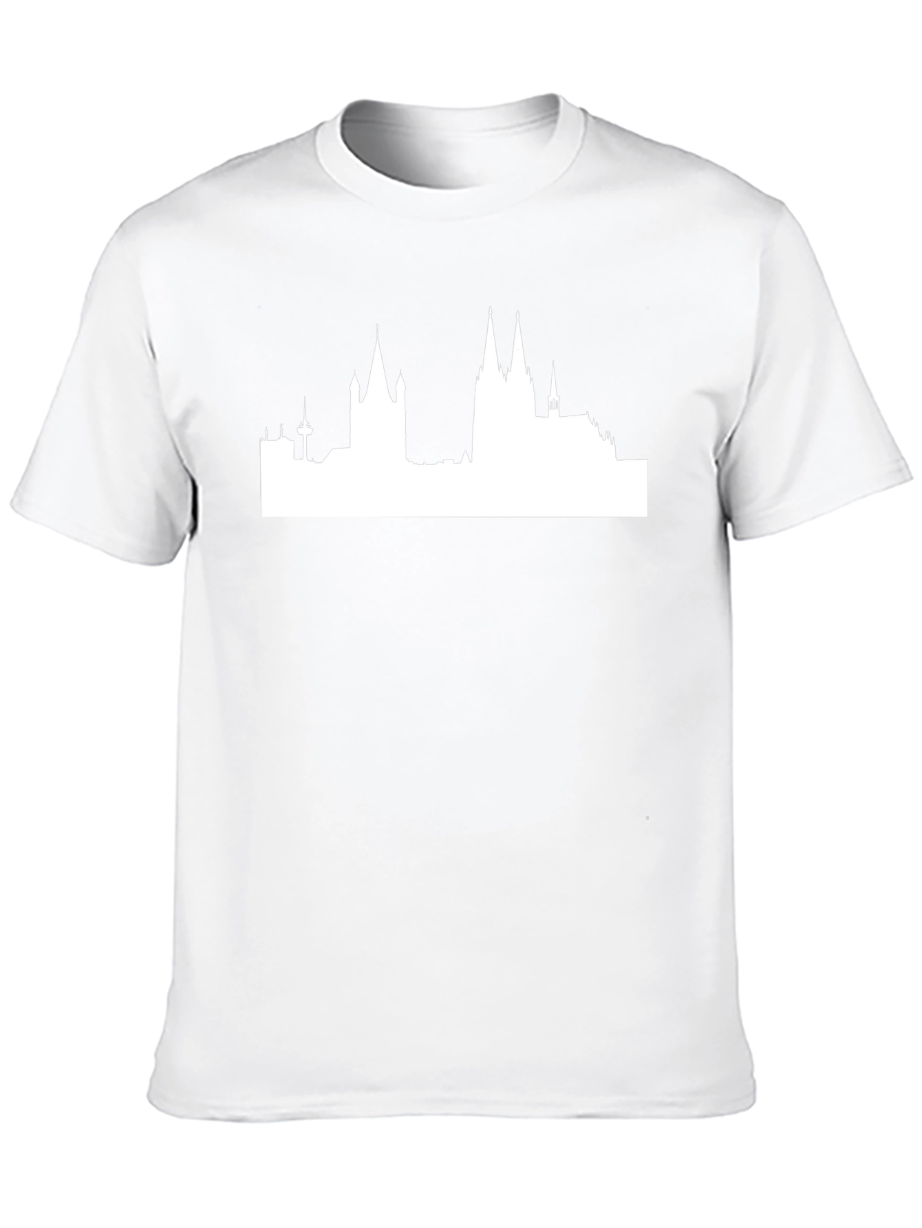 Cityscape Graphic Tee - Black Crewneck T-Shirt