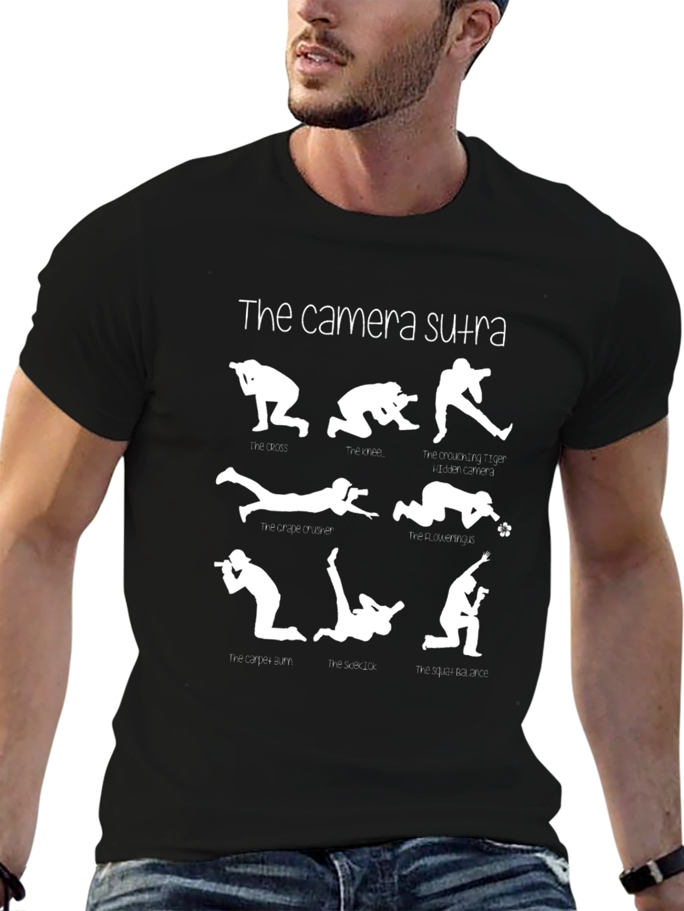 Camera Sutra Graphic Tee - Photography Humor T-Shirt