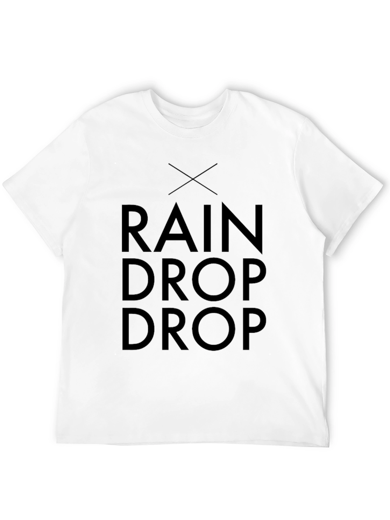 Rain Drop Black T-Shirt - Modern Graphic Tee