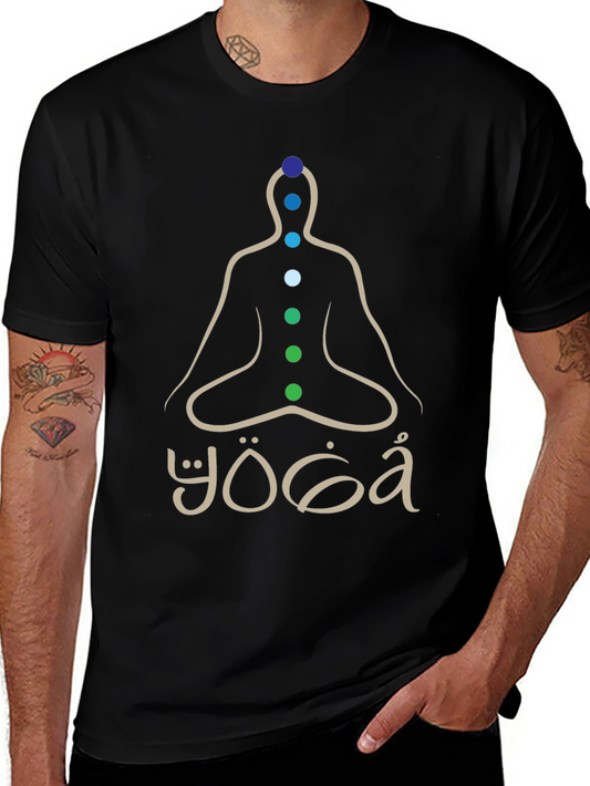 Yoga Chakra Meditation T-Shirt - Spiritual Zen Design