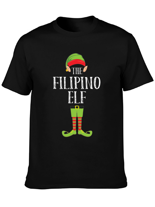 Funny Filipino Elf Christmas Holiday T-Shirt