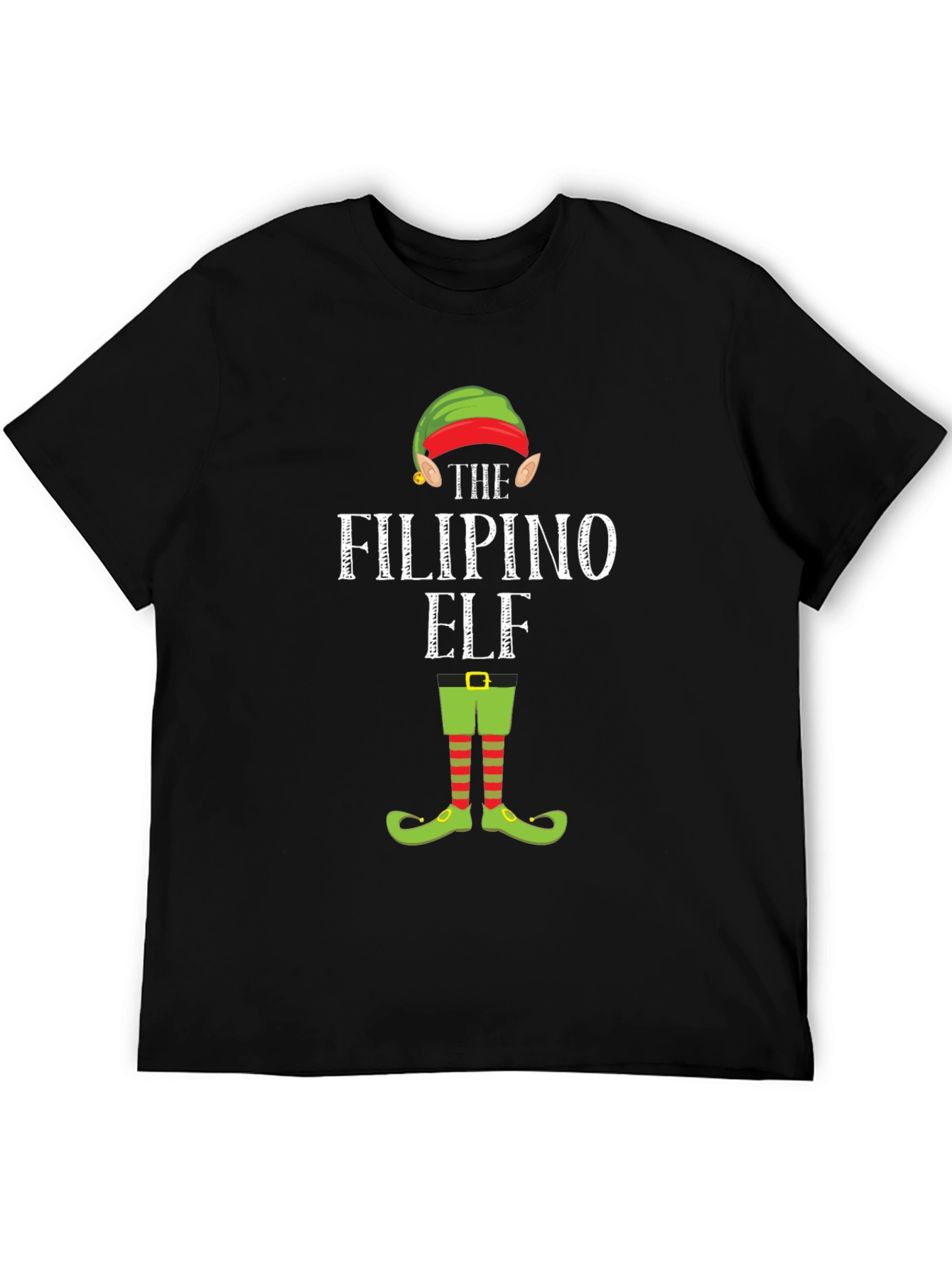 Funny Filipino Elf Christmas Holiday T-Shirt