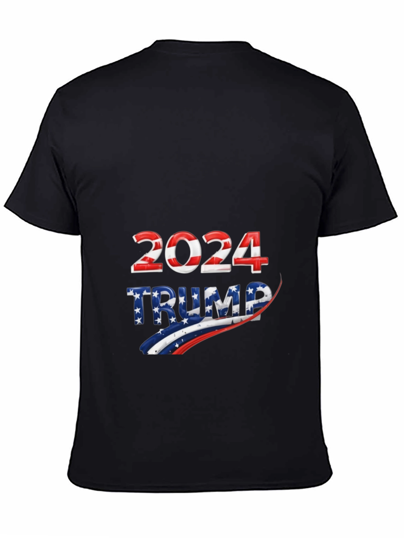 Trump 2024 Patriotic Graphic Tee - Black