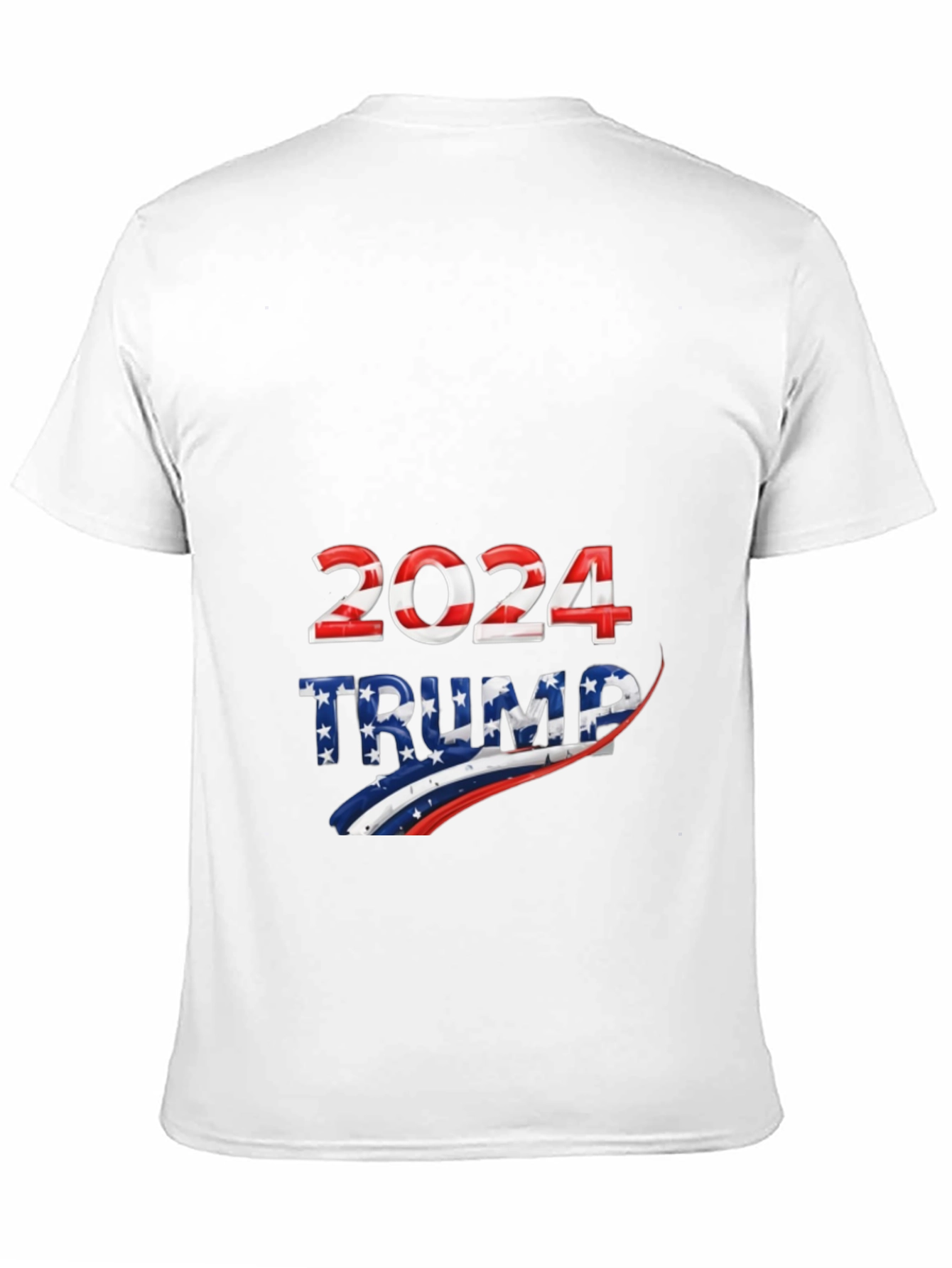 Trump 2024 Patriotic Graphic Tee - Black