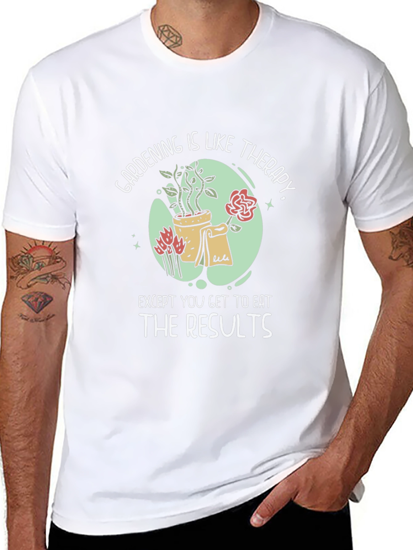 Gardening Therapy Graphic T-Shirt