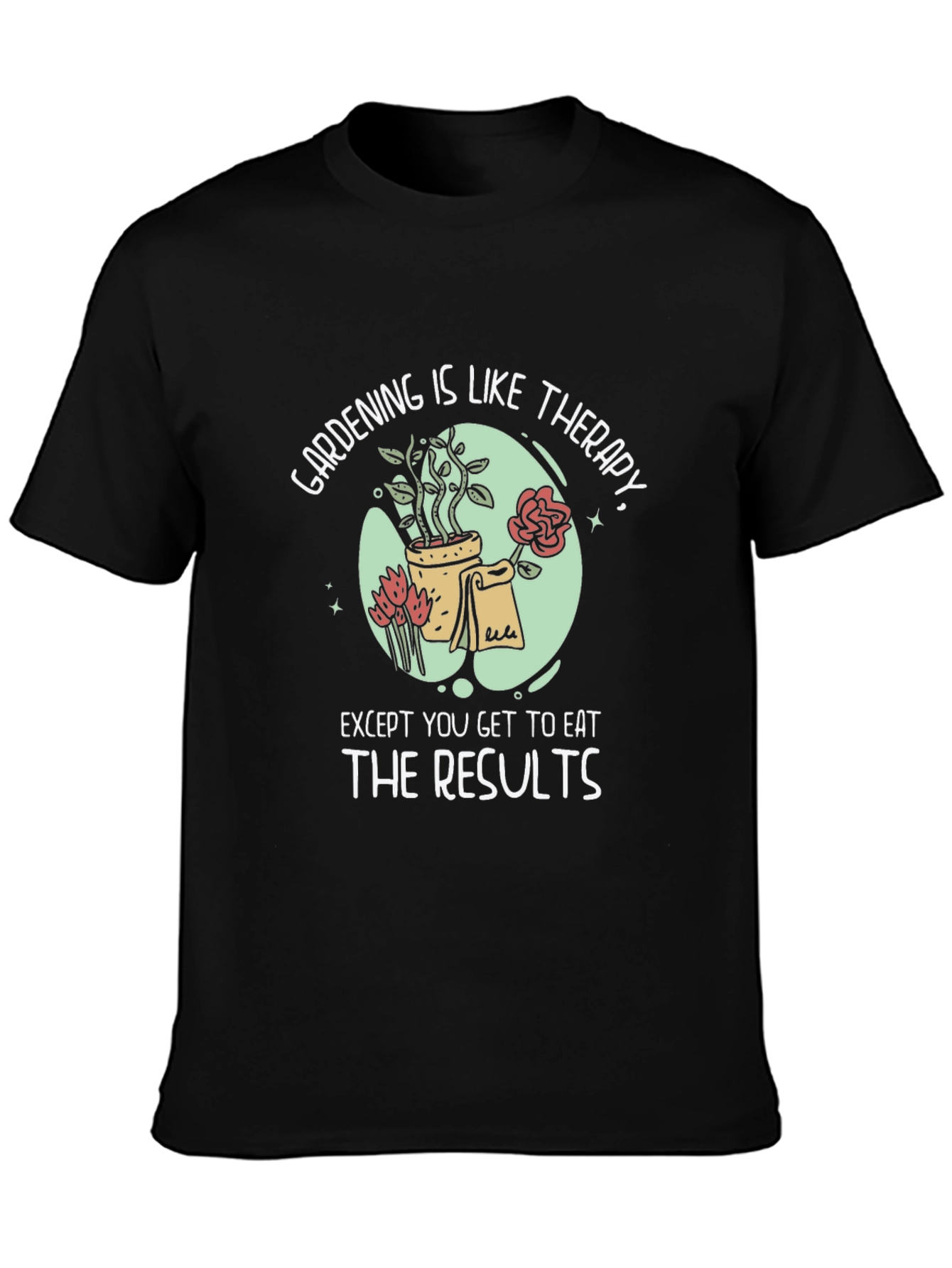 Gardening Therapy Graphic T-Shirt