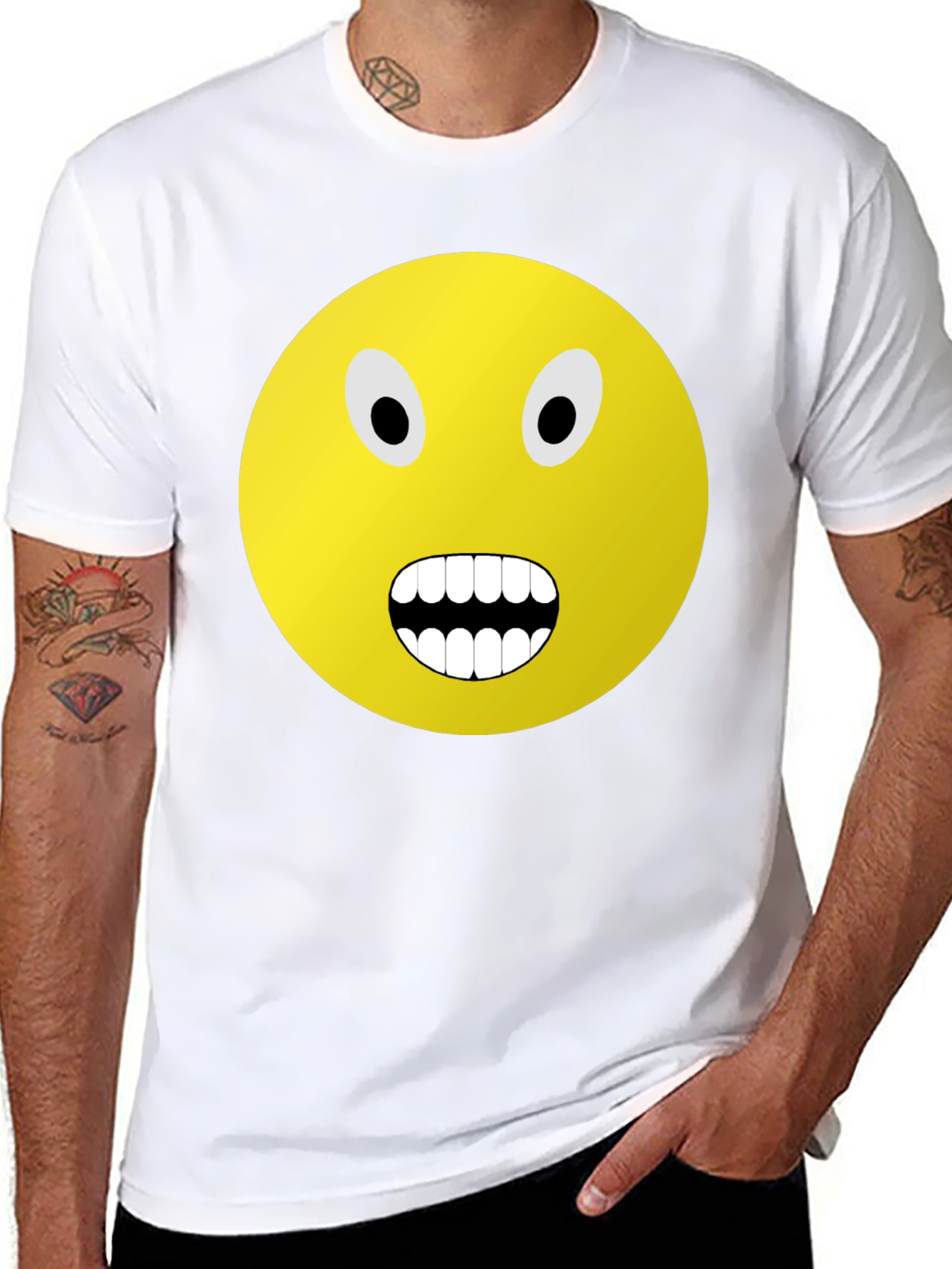 Screaming Emoji Graphic Tee
