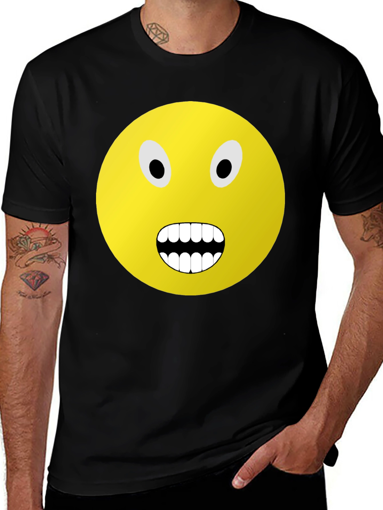 Screaming Emoji Graphic Tee