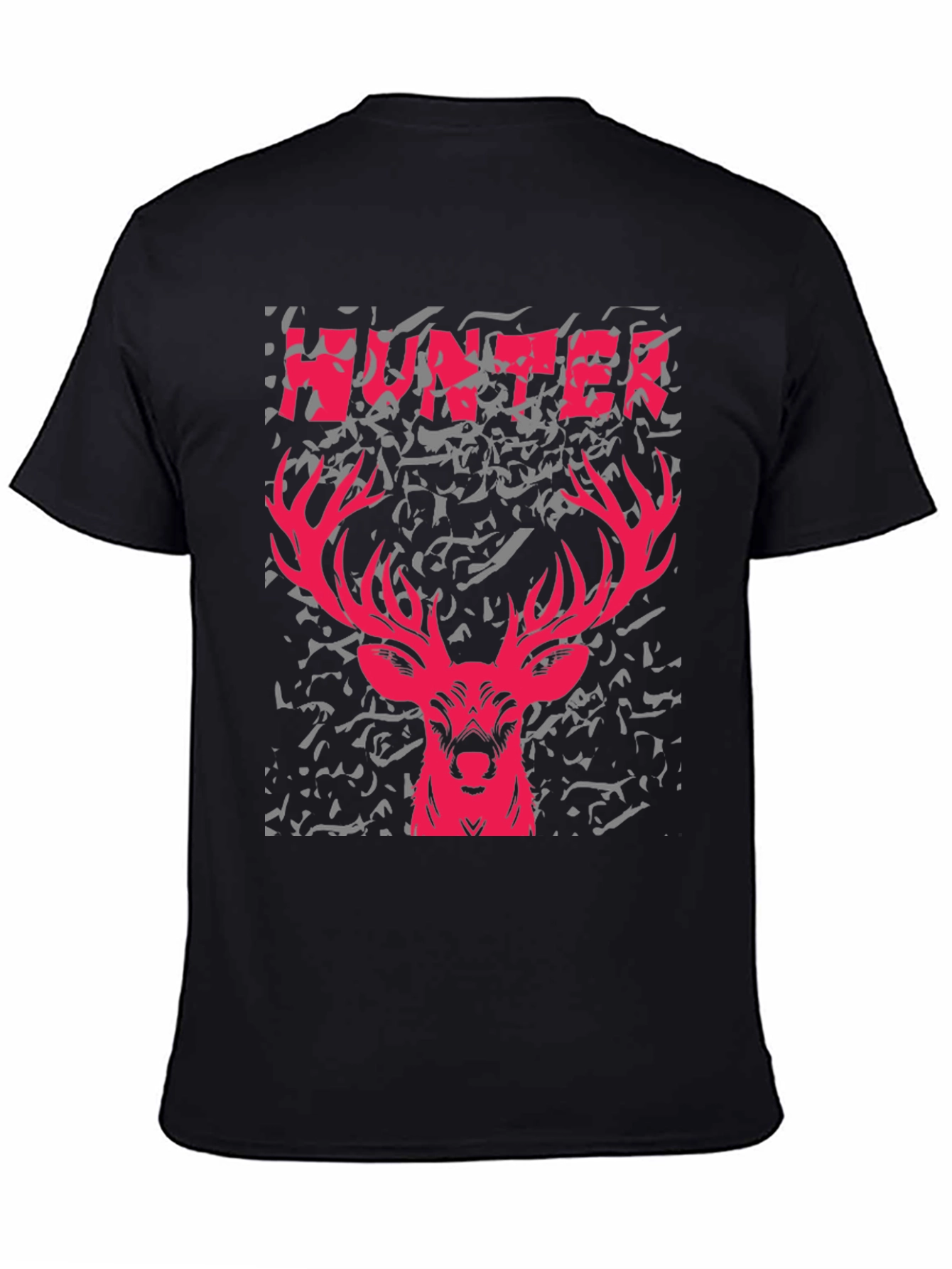 Hunter Deer Graphic Tee - Mens Black T-Shirt