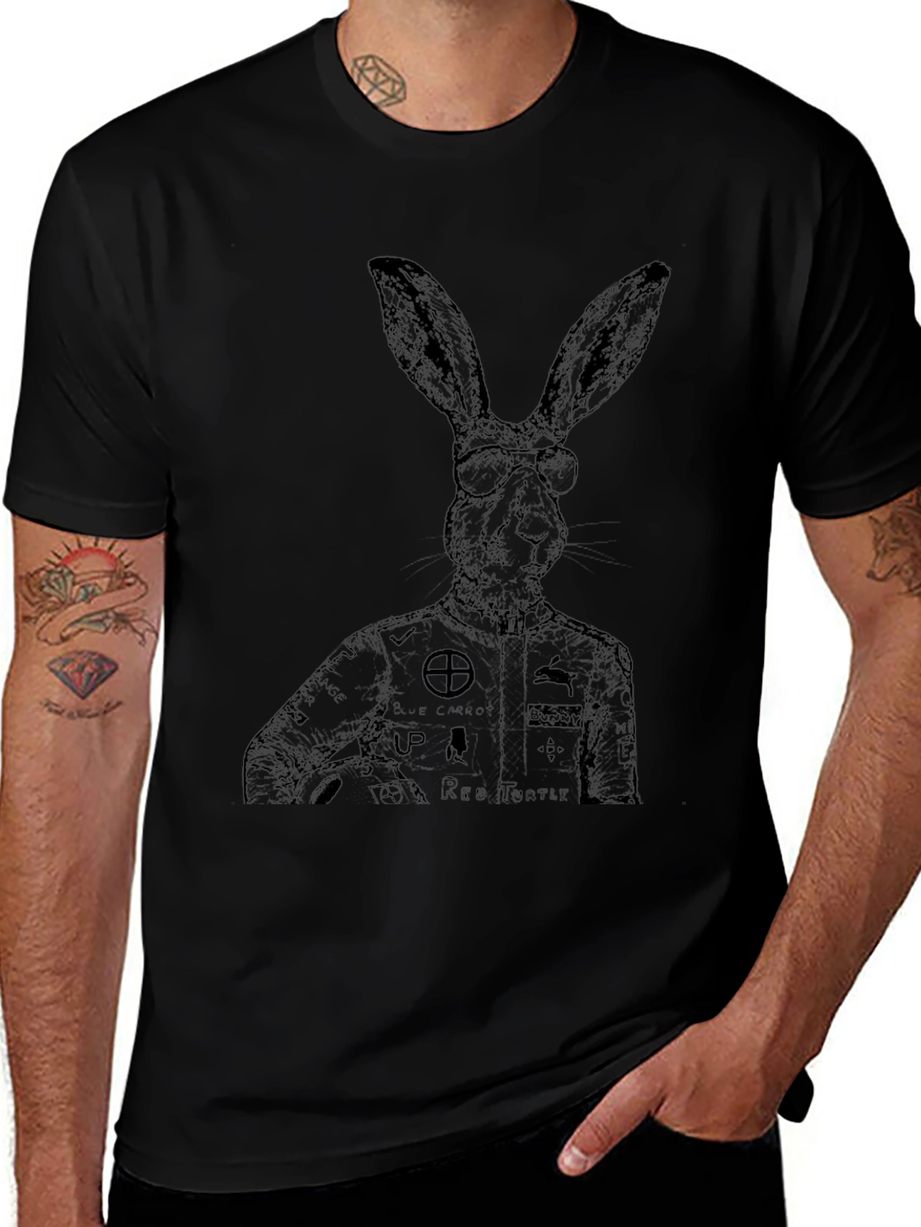 Rabbit Racer Graphic T-Shirt - Unique Design