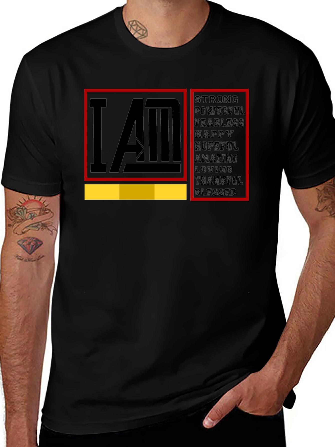 I AM Strong Graphic T-Shirt - Motivational Tee