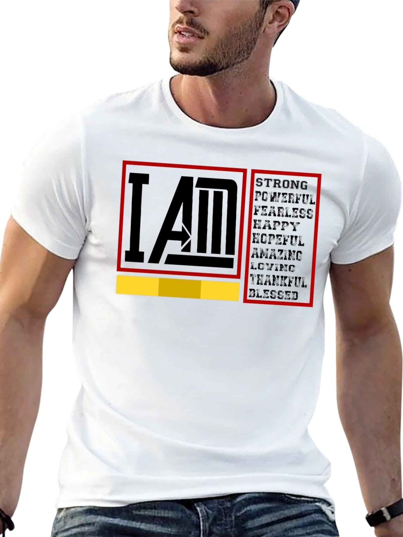 I AM Strong Graphic T-Shirt - Motivational Tee