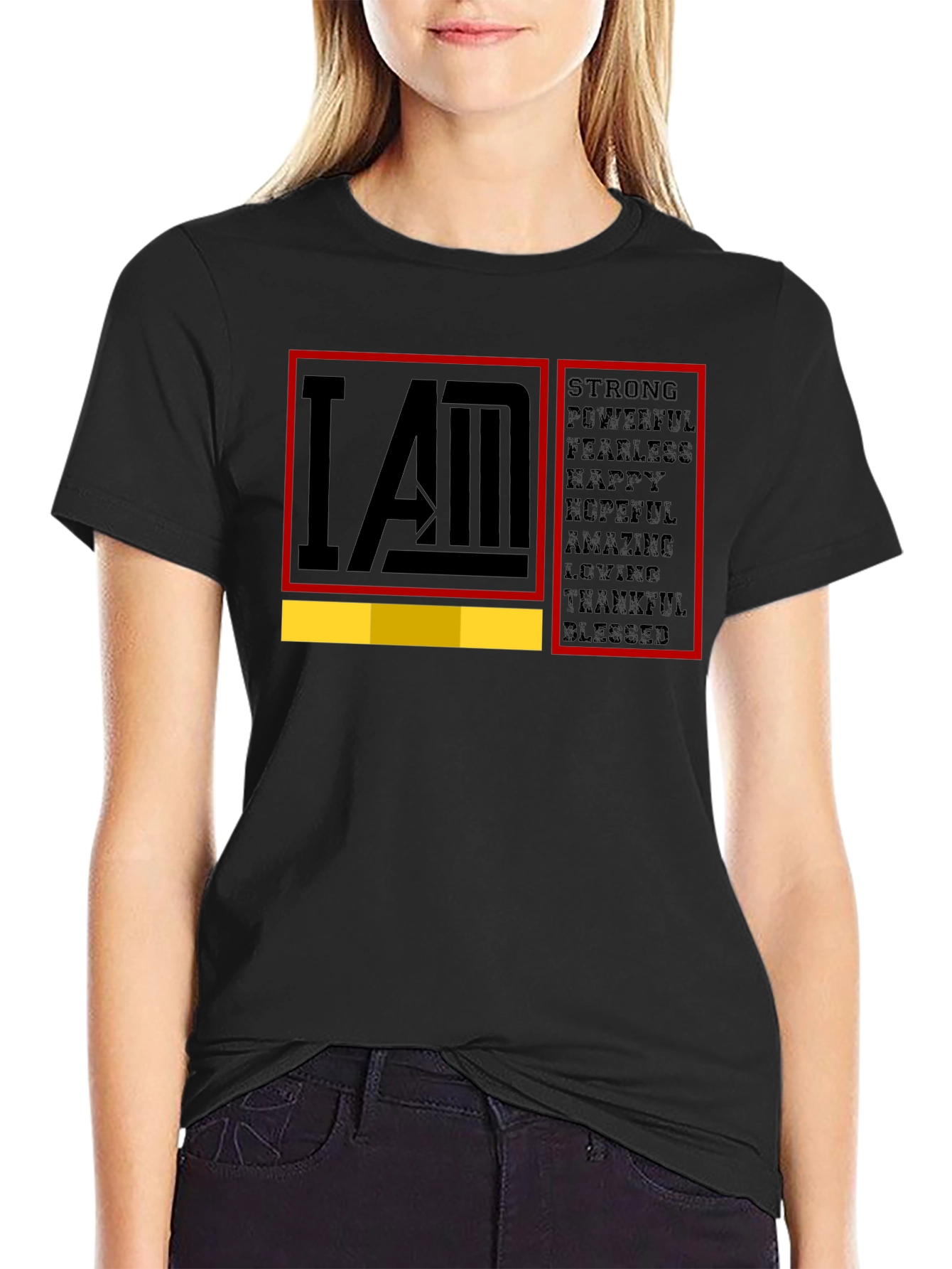I AM Strong Graphic T-Shirt - Motivational Tee