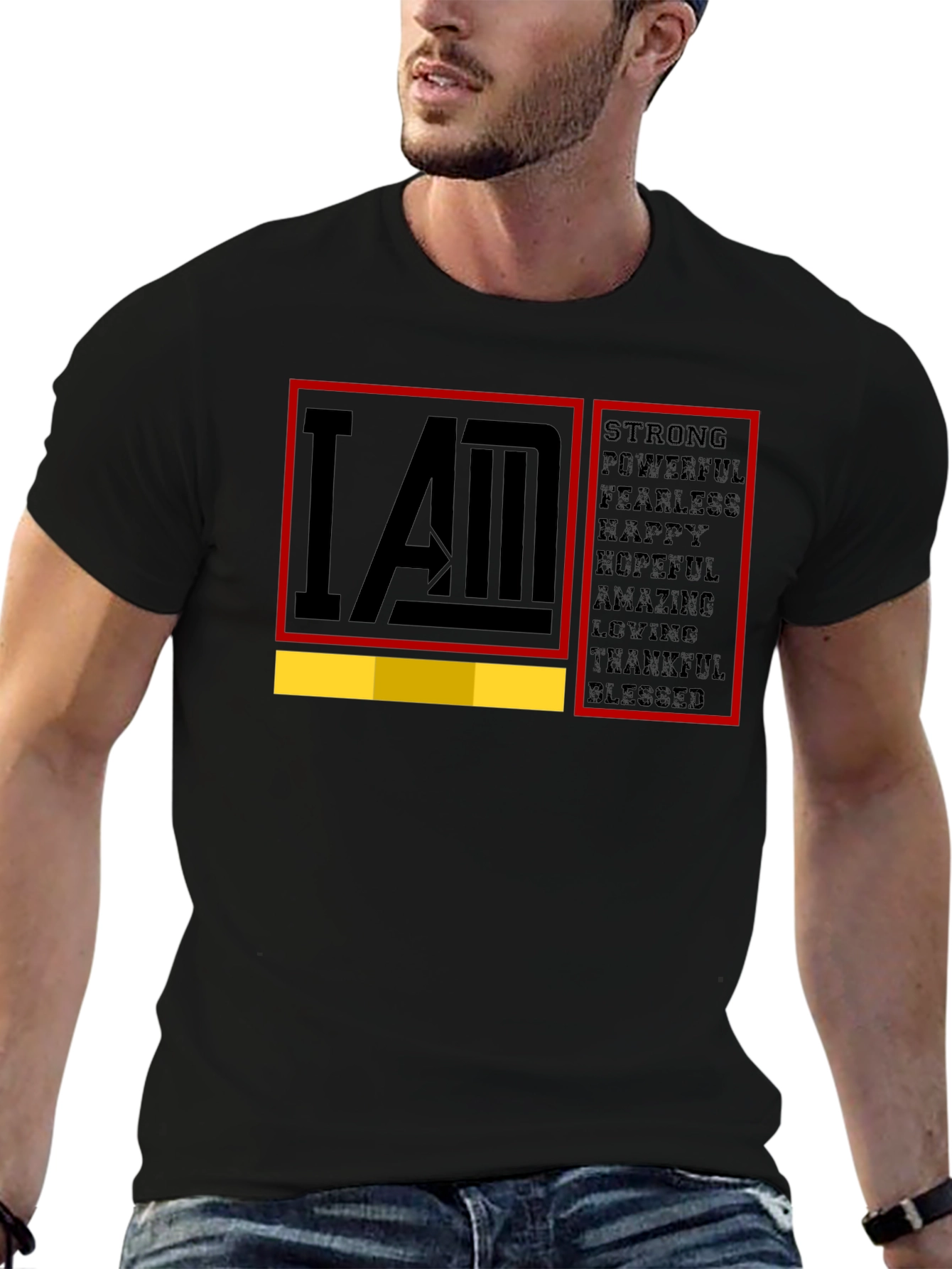 I AM Strong Graphic T-Shirt - Motivational Tee