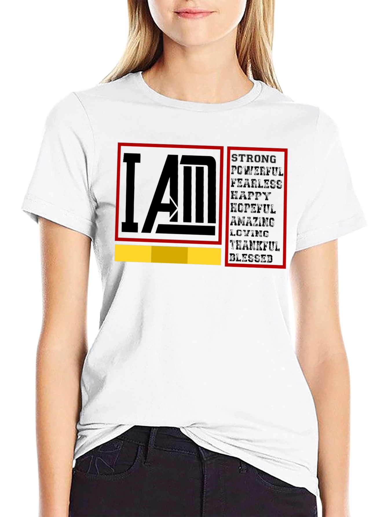 I AM Strong Graphic T-Shirt - Motivational Tee