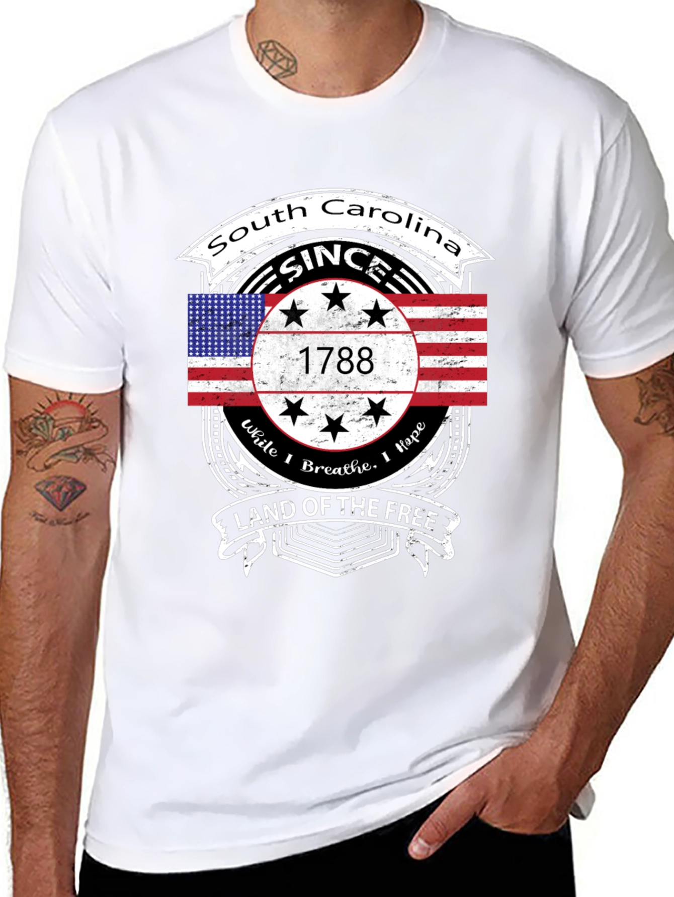 South Carolina Since 1788 Black T-Shirt