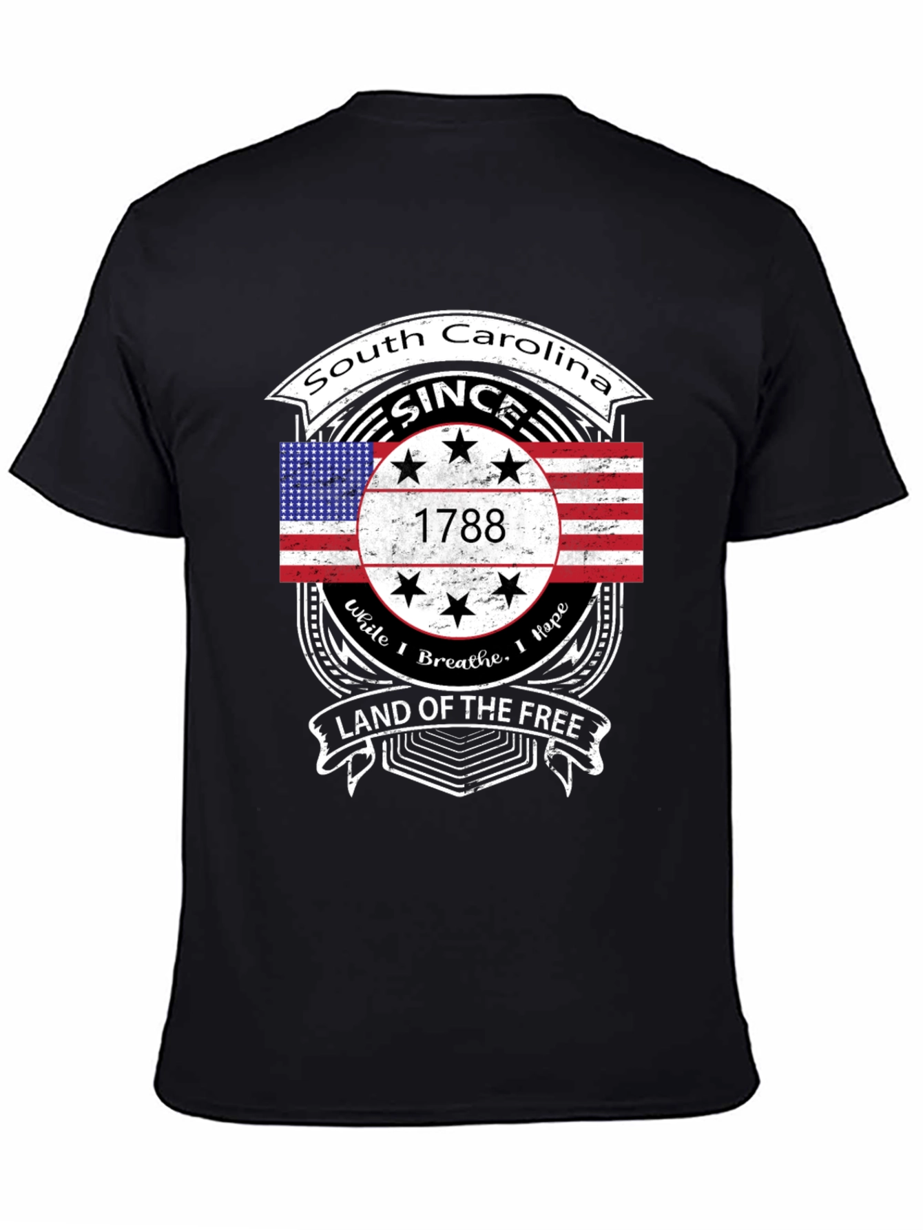 South Carolina Since 1788 Black T-Shirt