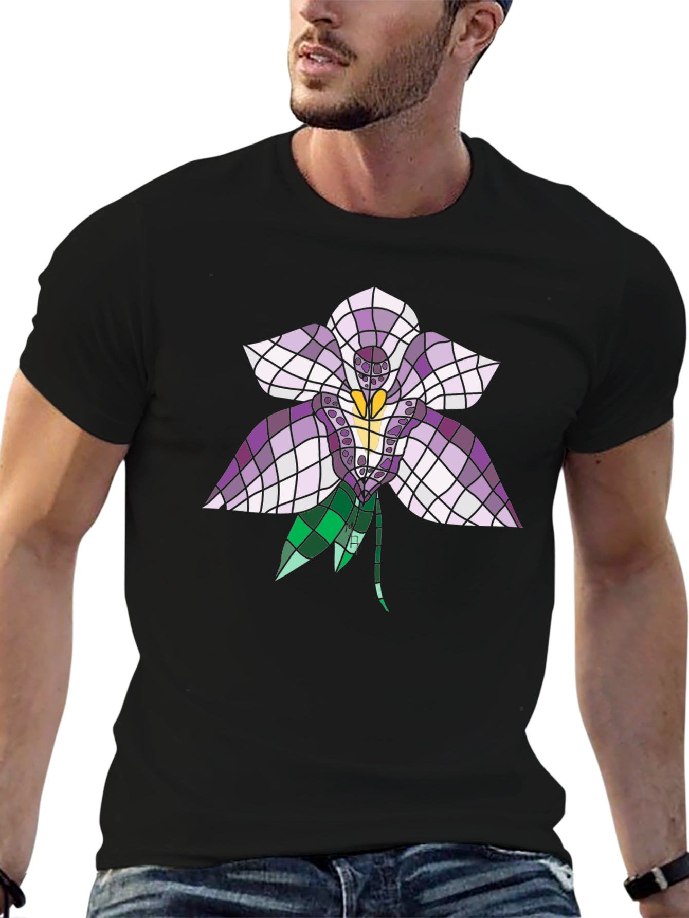 Floral Mosaic Graphic T-Shirt