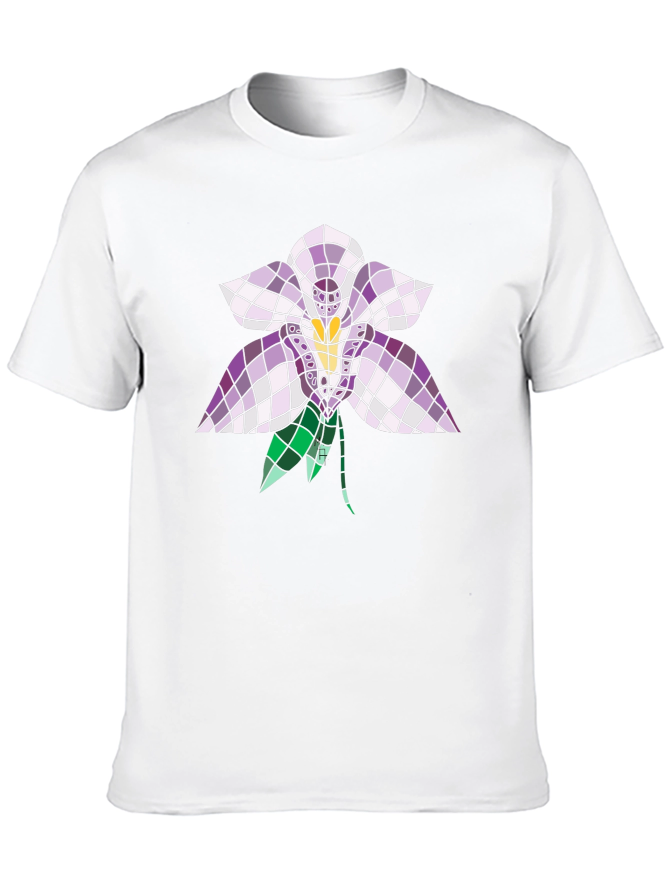 Floral Mosaic Graphic T-Shirt