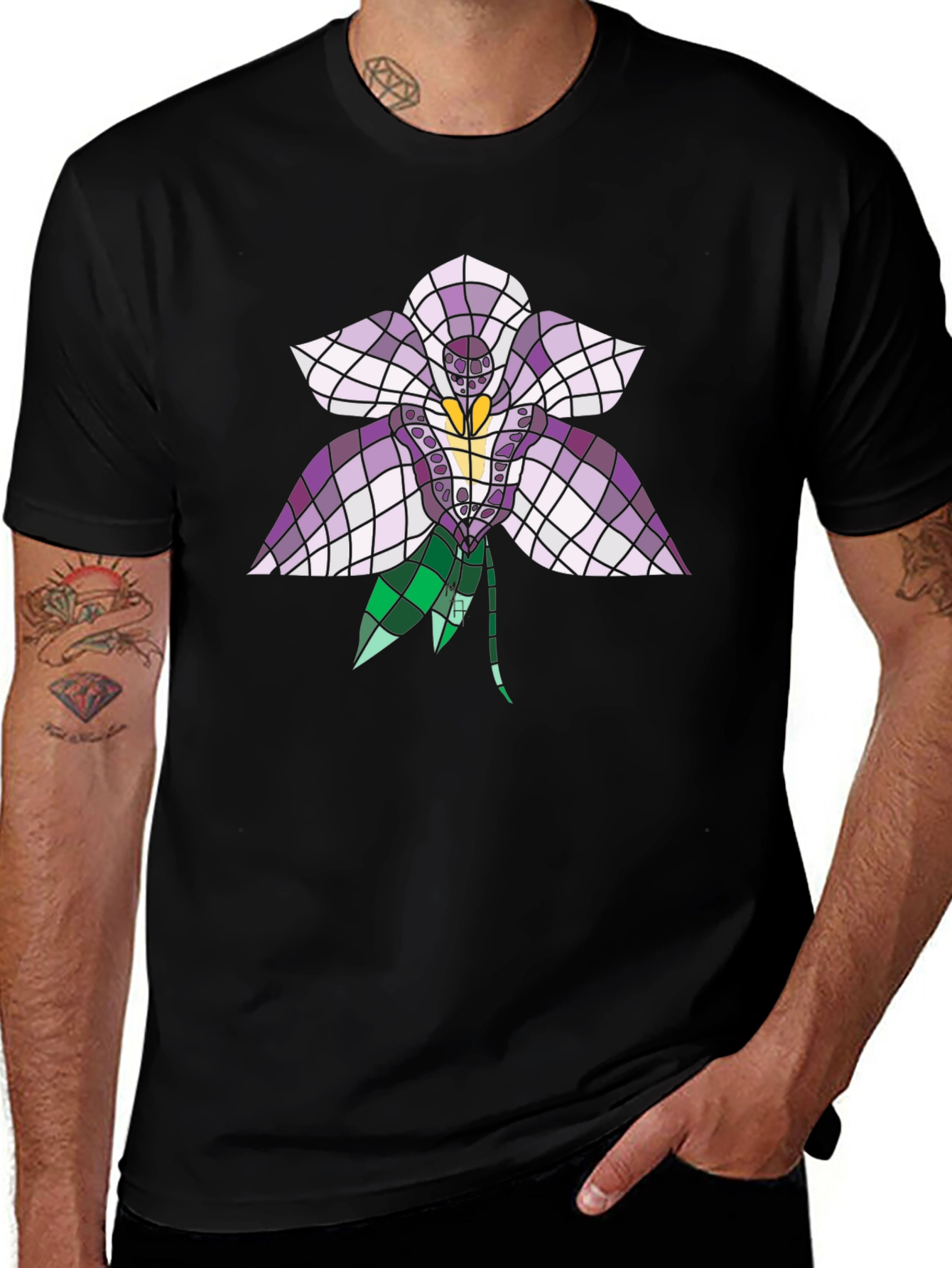 Floral Mosaic Graphic T-Shirt