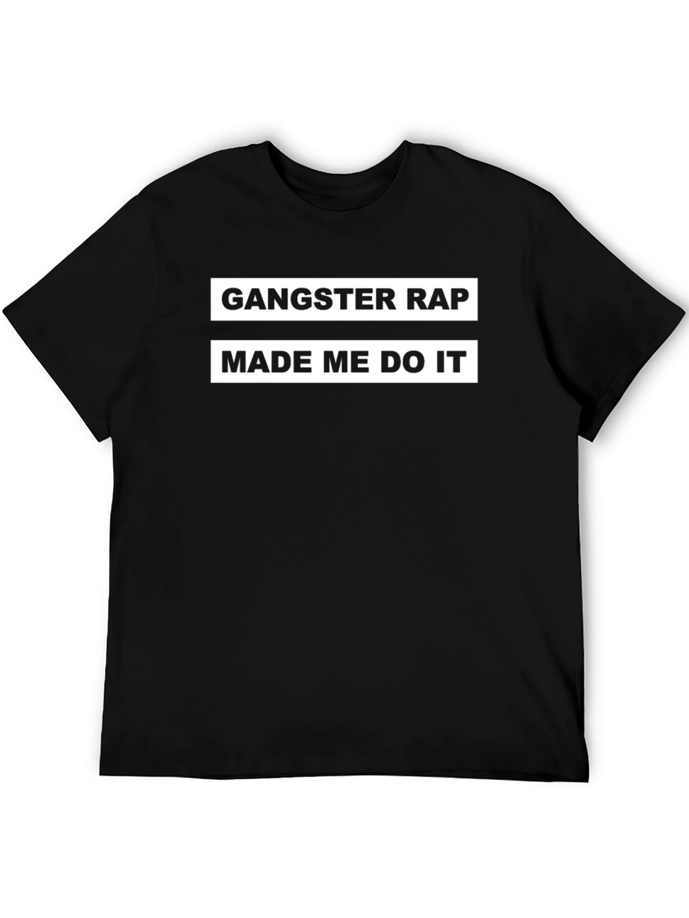 Gangster Rap Made Me Do It Graphic Tee