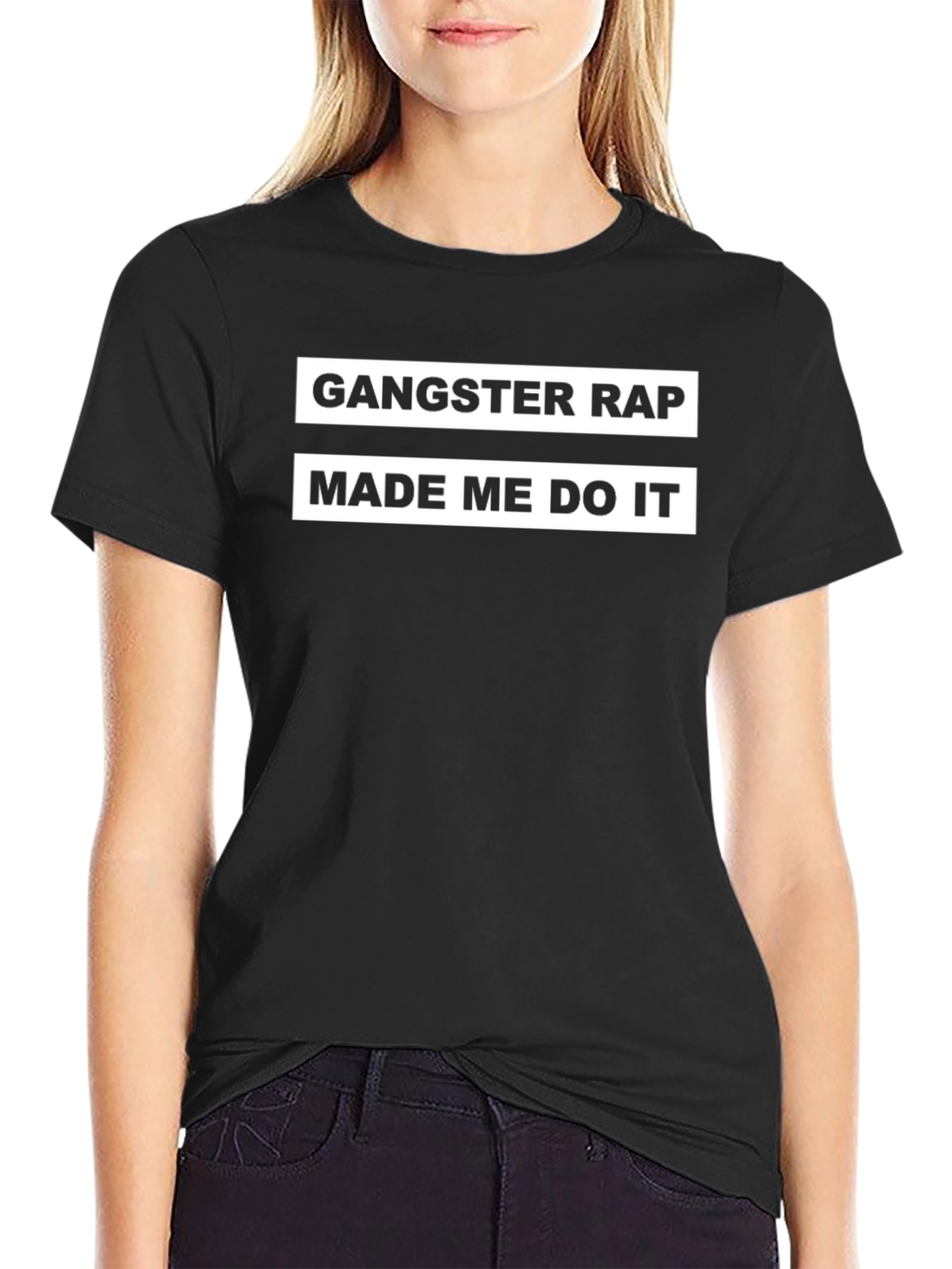 Gangster Rap Made Me Do It Graphic Tee