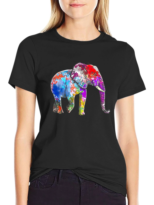 Vibrant Elephant Graphic T-Shirt - Stylish Unisex Tee
