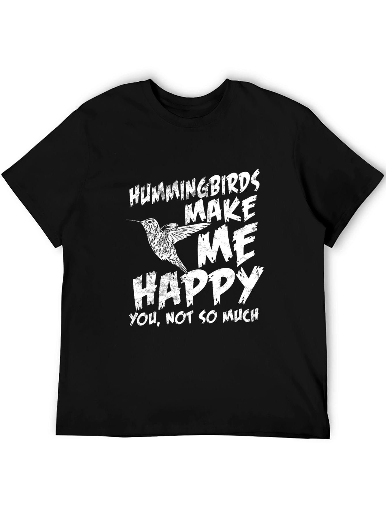 Hummingbird Make Me Happy Graphic T-Shirt