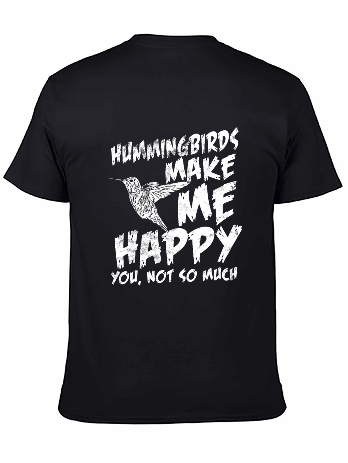 Hummingbird Make Me Happy Graphic T-Shirt